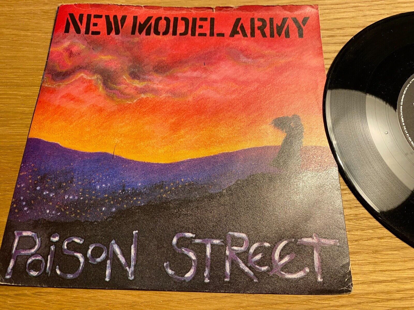 NEW MODEL ARMY "POISON STREET/COURAGE" 1987 UK PRESS SINGLE EMI RECORDS UK NMA5