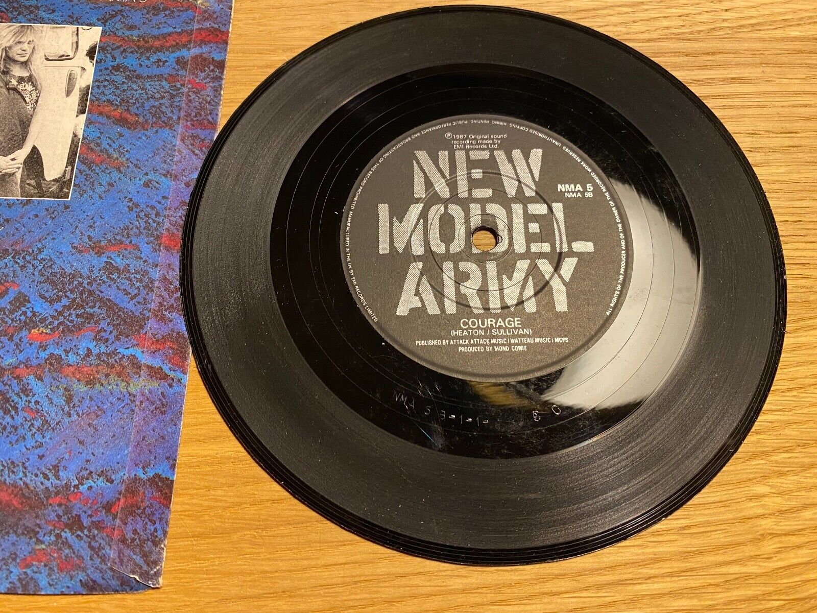 NEW MODEL ARMY "POISON STREET/COURAGE" 1987 UK PRESS SINGLE EMI RECORDS UK NMA5