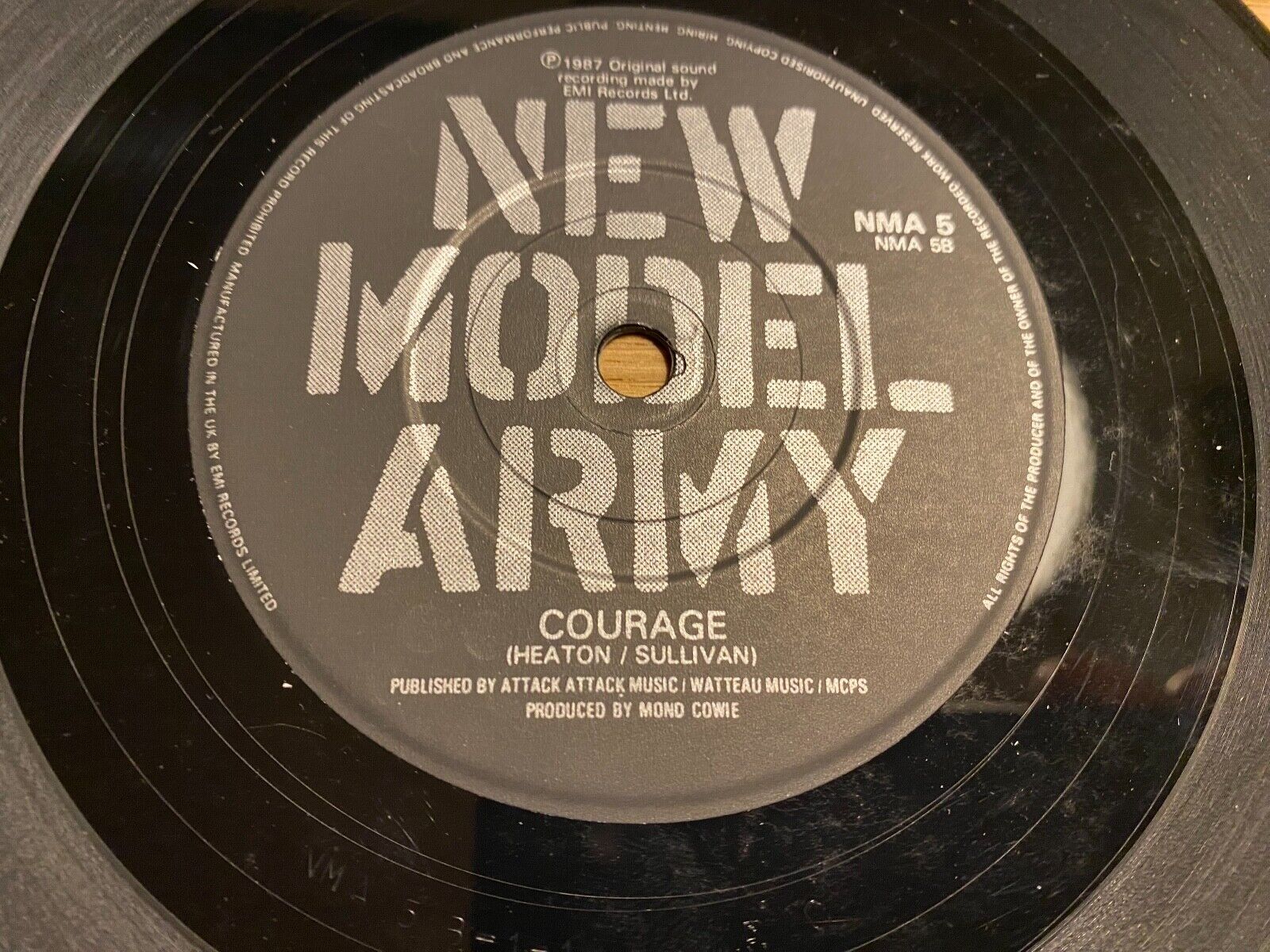 NEW MODEL ARMY "POISON STREET/COURAGE" 1987 UK PRESS SINGLE EMI RECORDS UK NMA5