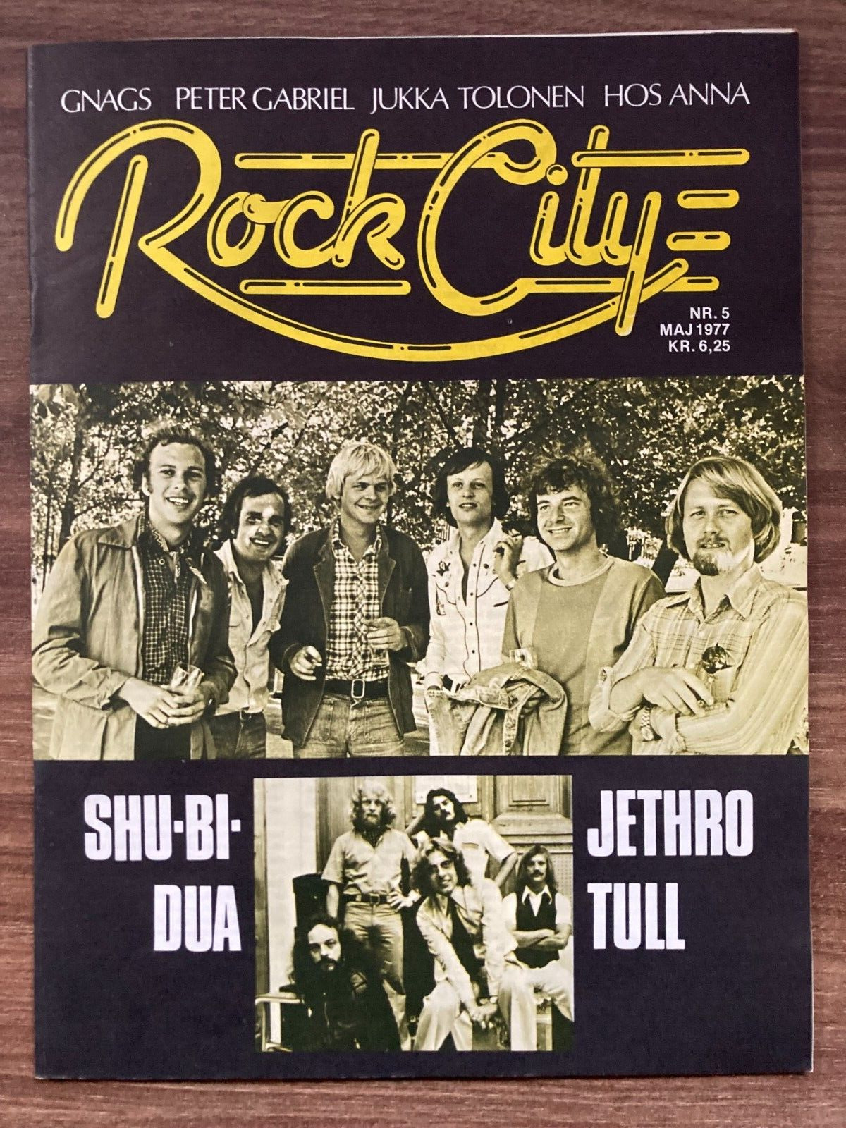 Shu-bi-dua + Jethro Tull on Covers 1977 "Rock City" Danish Magazine