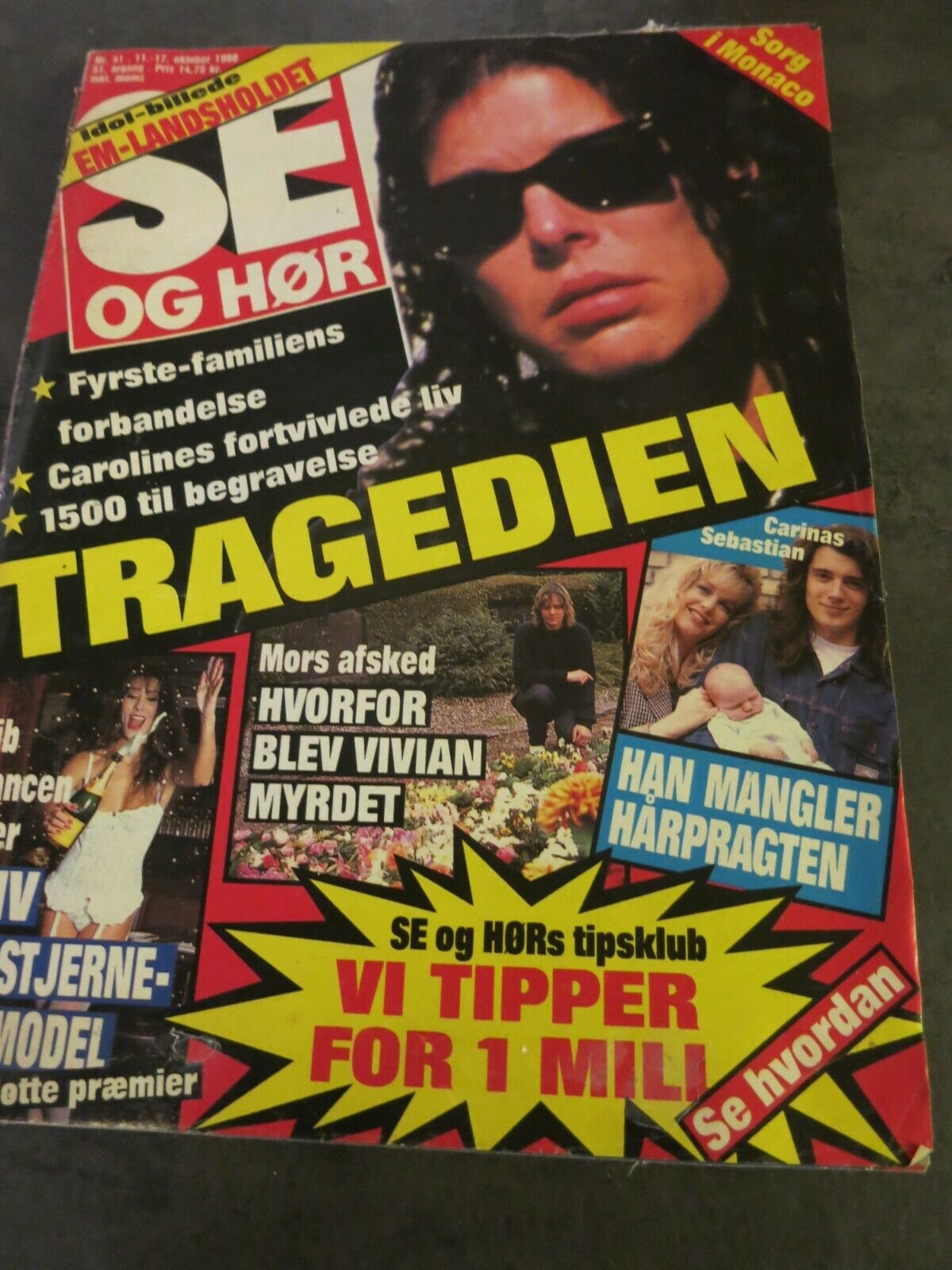 Danish Magazine 1990 CAROLINE Sean Young JON BON JOVI Q38