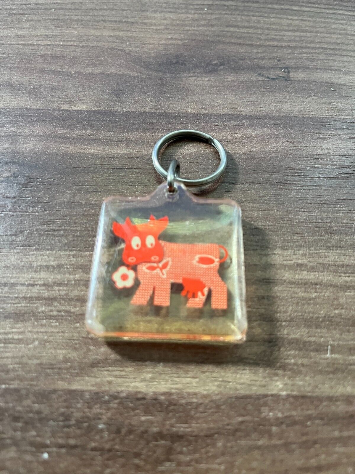 Danish 1986 Caroline Mascot Denmark Football - Original Vintage Keychain Ring