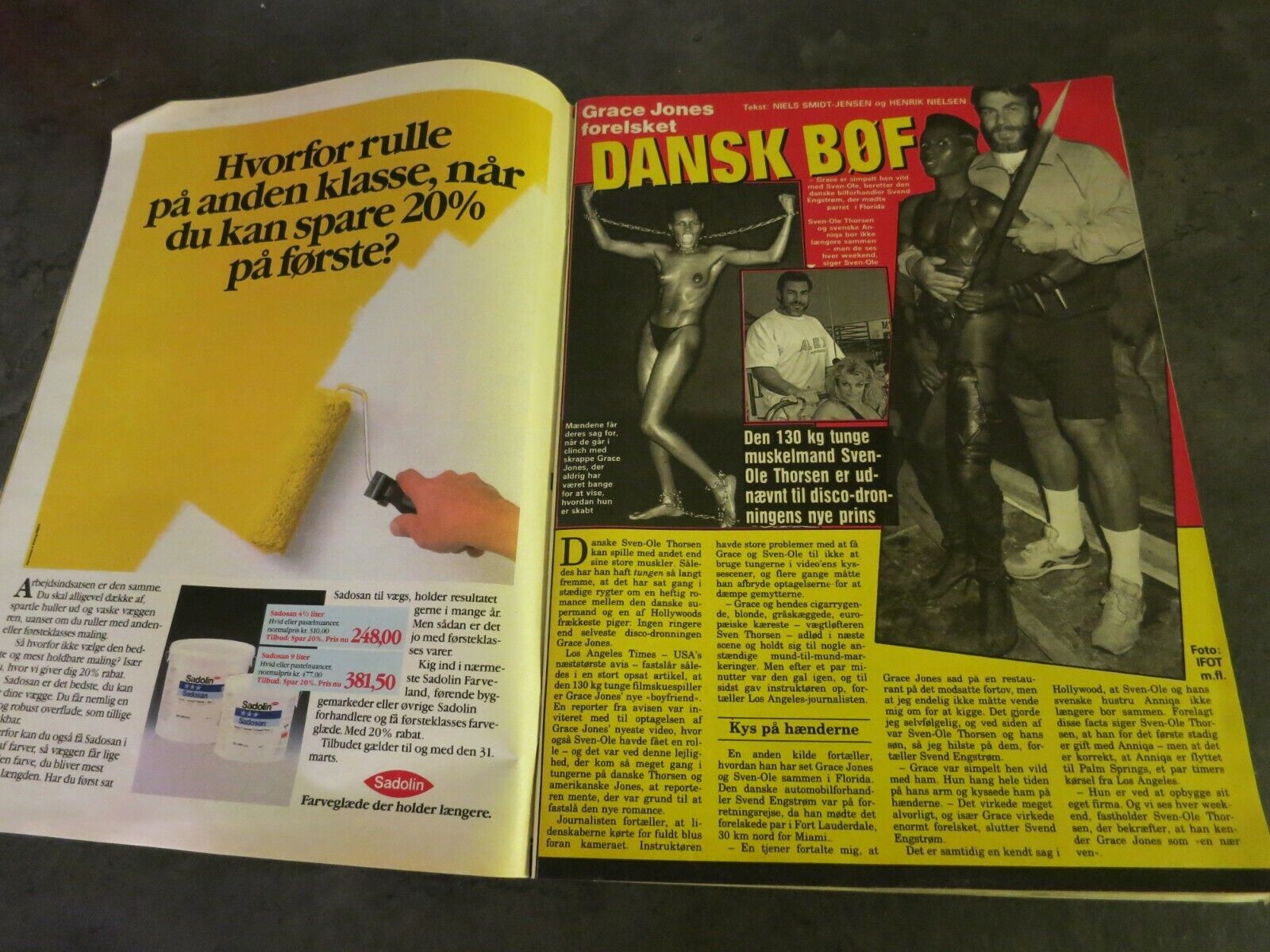 Danish Magazine 1990 GRACE JONES Sven-Ole Thorsen JOHN STAMOS Metallica Q47