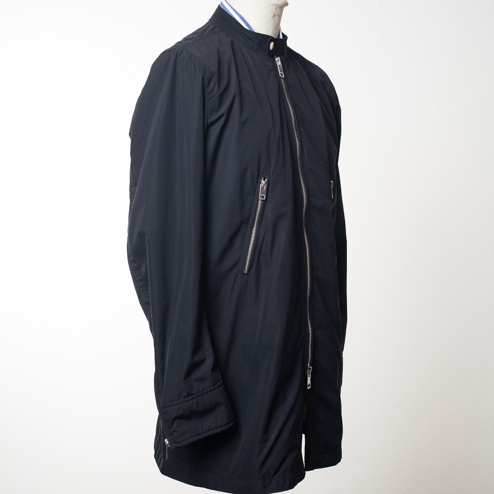 DIESEL Black Raincoat Size L