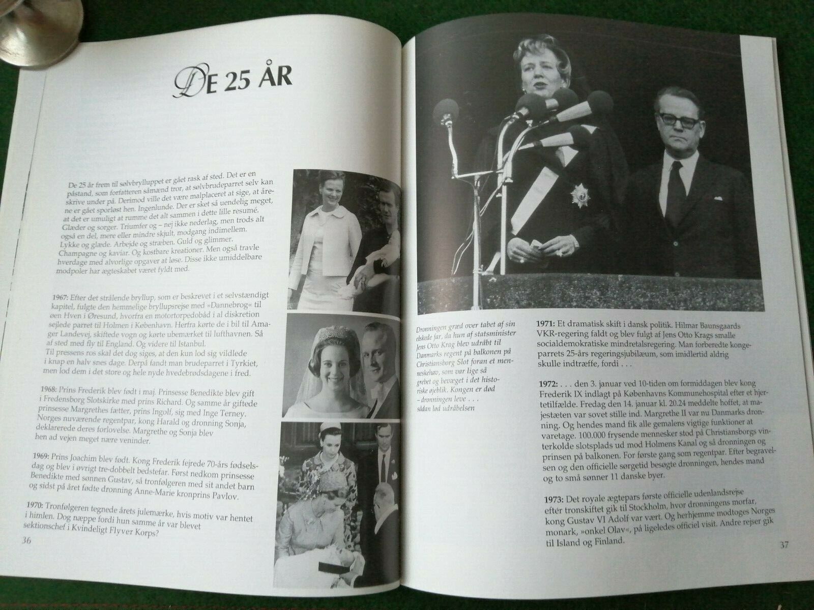 Book :the Silver Wedding Annof Queen Margrethe of Denmark and Prince Henrik