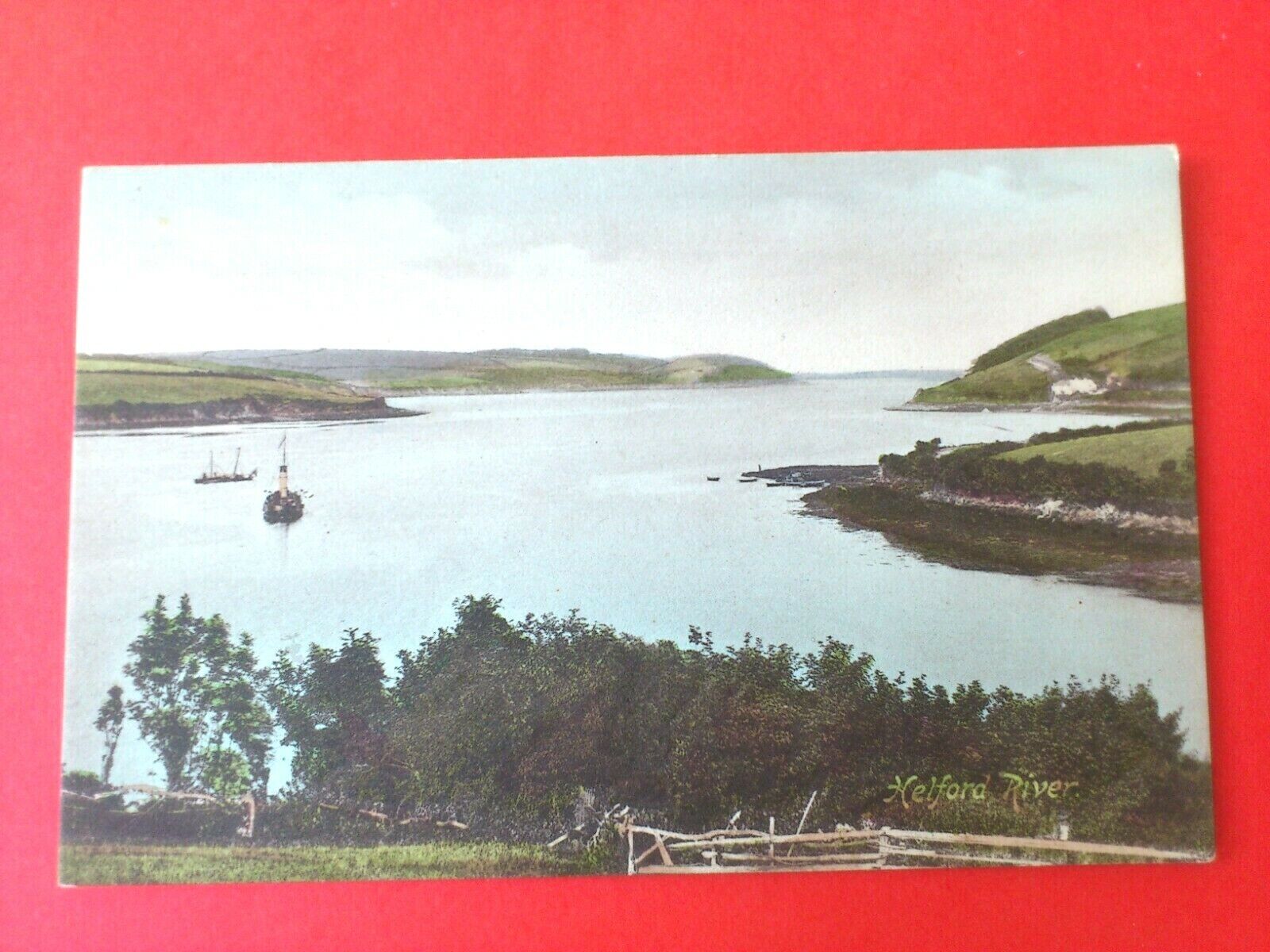 Antique Postcard UKHelford RiverCornwall 1910Unposted