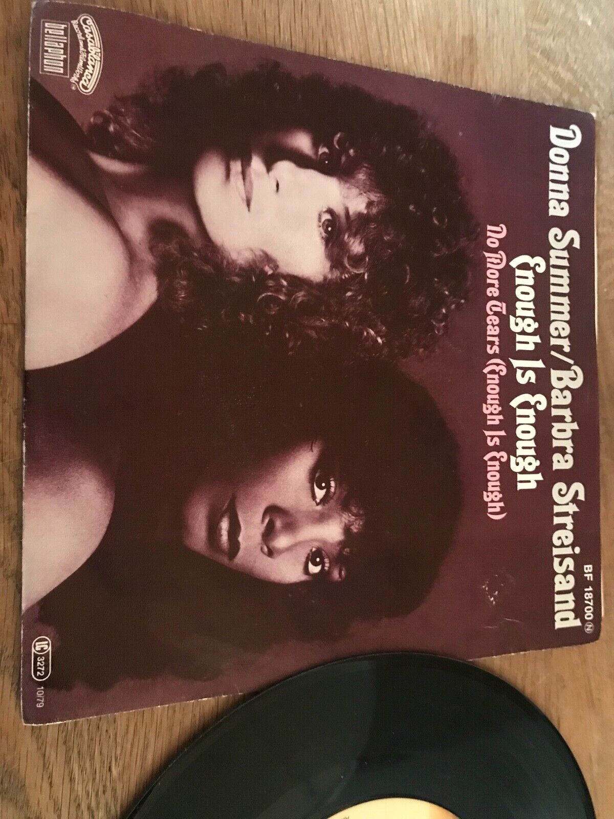 DONNA SUMMER  BARBRA STREISAND NO MORE TEARS (ENOUGH IS ENOUGH)" GERMAN 1979 7"