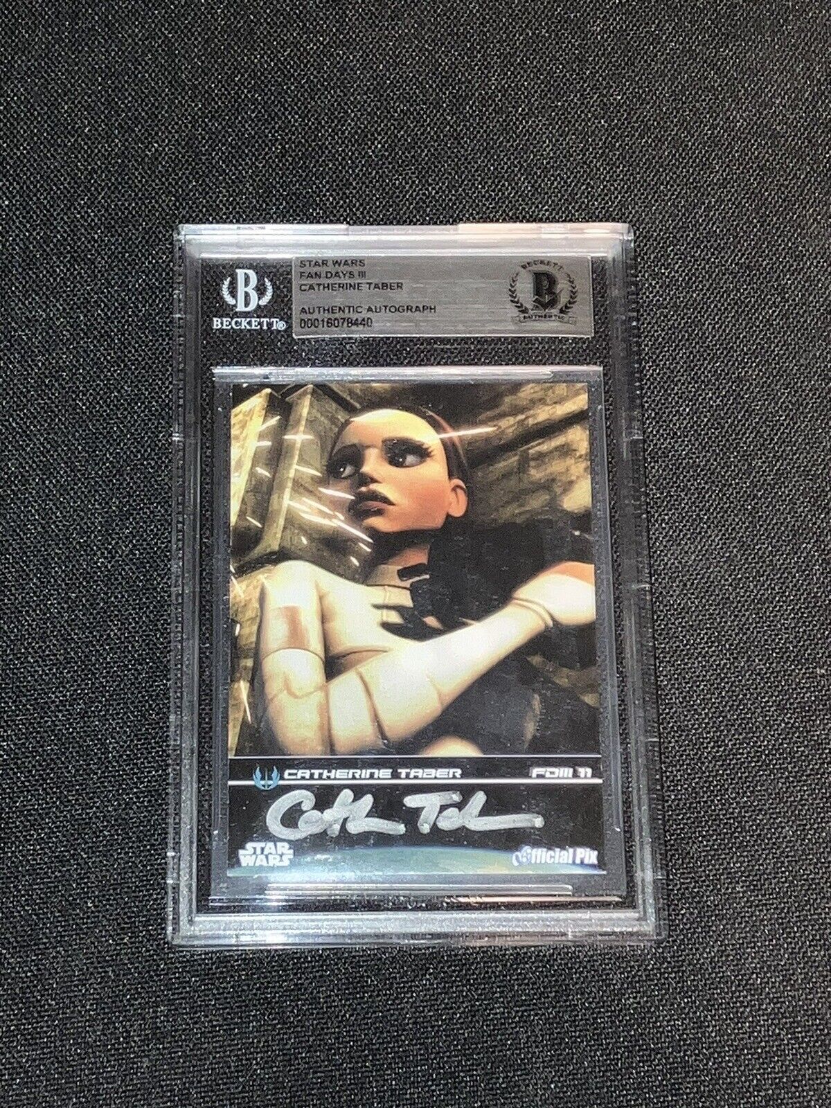 2009 Star Wars Fan Days: Signed Autograph by Catherine Taber as Padme BGS COA