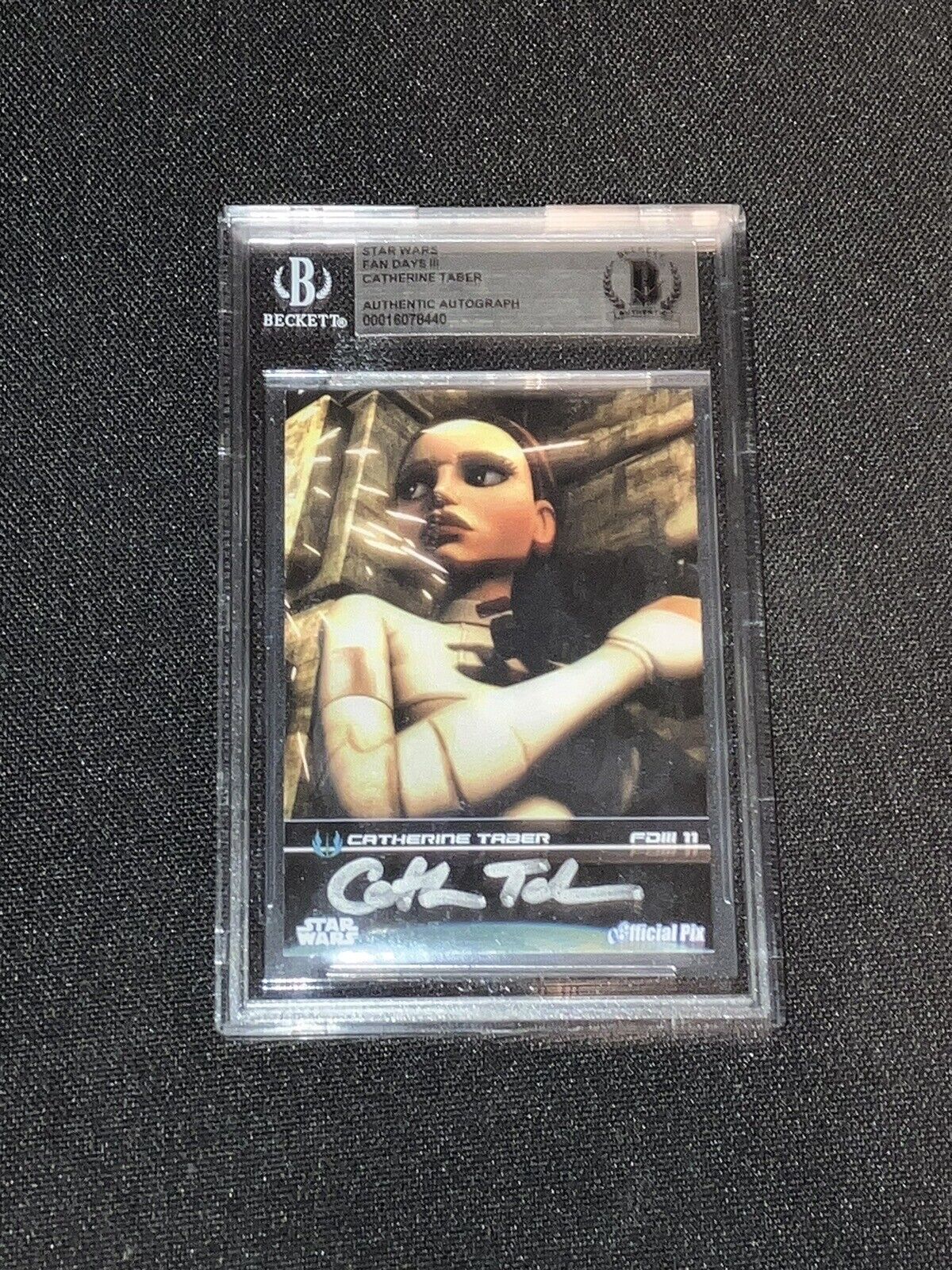 2009 Star Wars Fan Days: Signed Autograph by Catherine Taber as Padme BGS COA