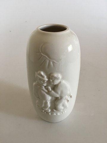 Royal Copenhagen Blanc de Chine vase by Bode Willumsen No 20498