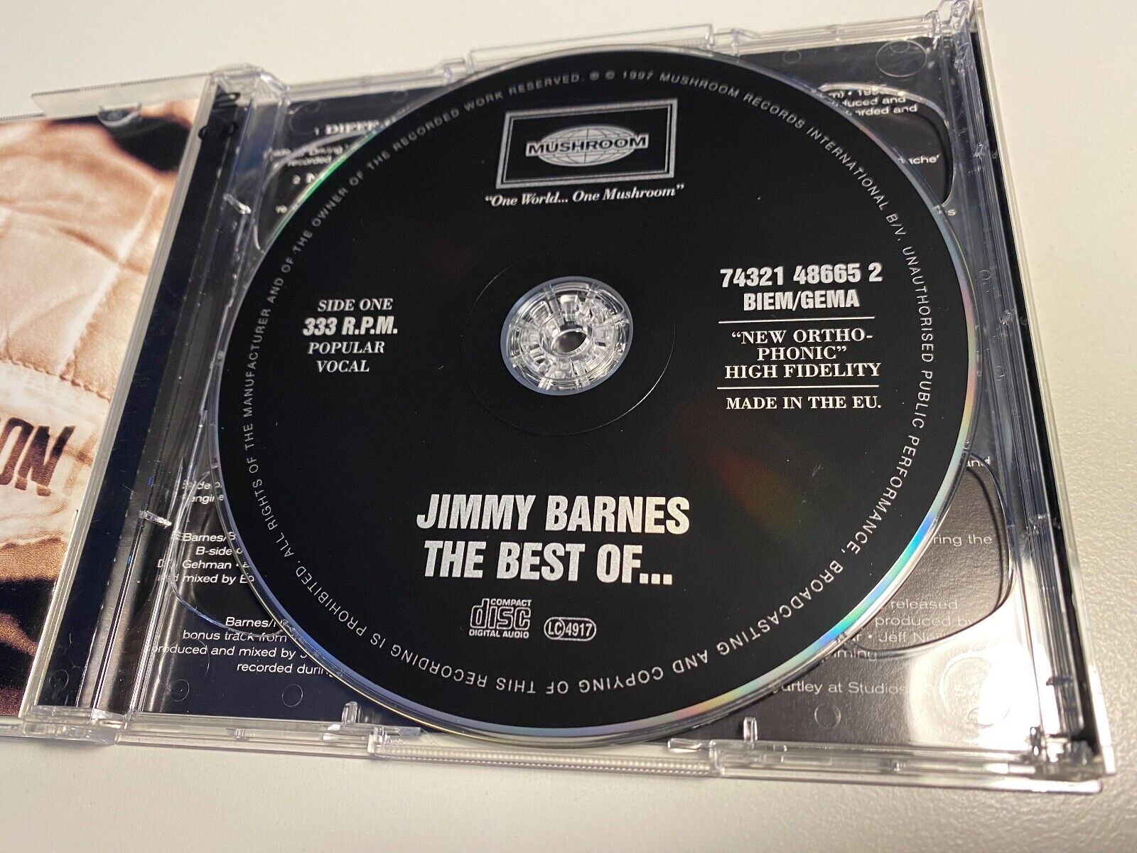 JIMMY BARNES "THE BEST OF" 1997 2 X CD SET 36 TRACK EU PRESS MUSHROOM RECORD