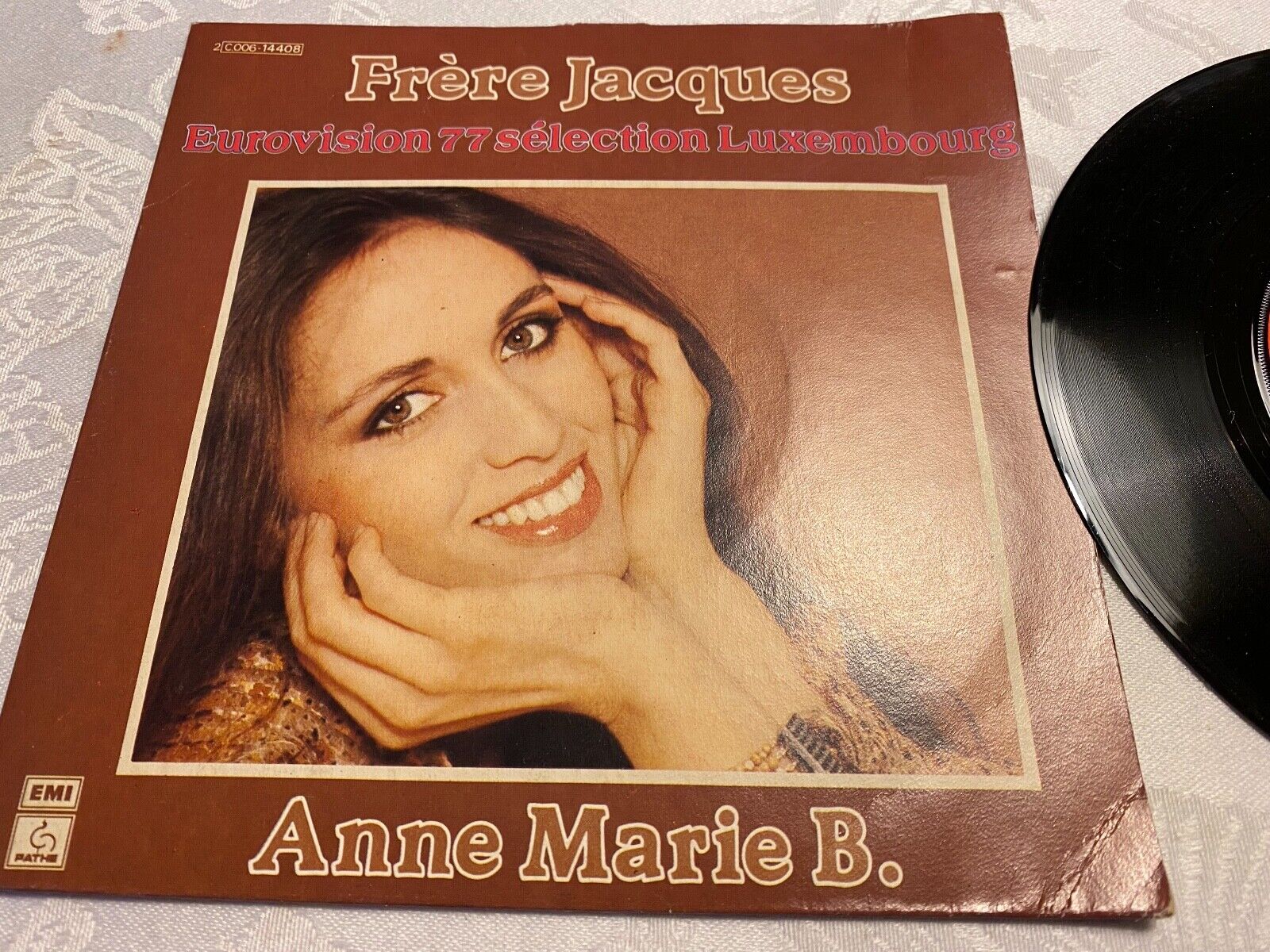 ANNE MARIE B"FRÈRE JACQES/BÈBÈ CHAT" 1977 EUROVISION FRANCE STEREO EMI PATHE 7