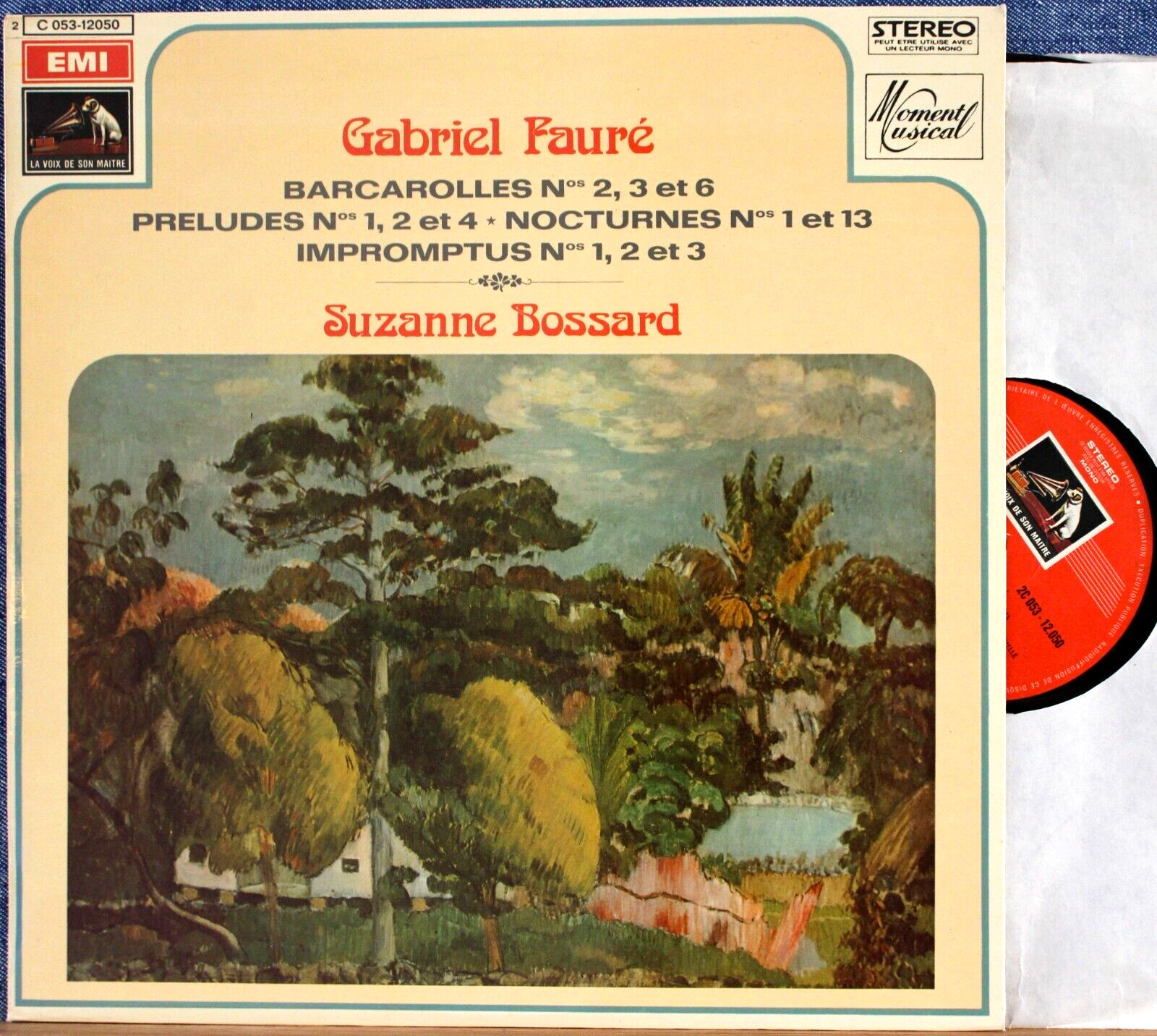 Bossard Fauré (Piano works) EMI 053-12050 NM