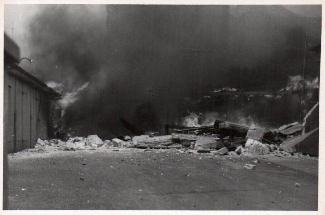 WWII Photo Destroyed Buildings Copenhagen Denmark Small Size 9x6cm World War 2