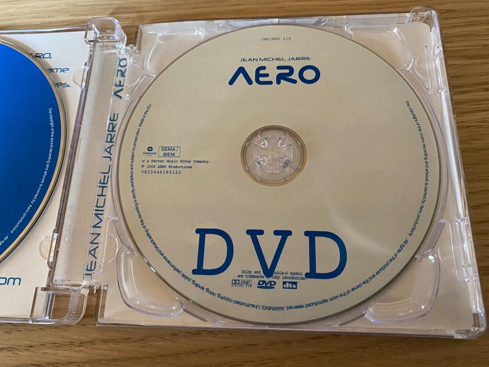 JEAN MICHEL JARRE "AERO"  2004 CD   DVD SET ALBUM EDITION WARNER MUSIC GROUP CO