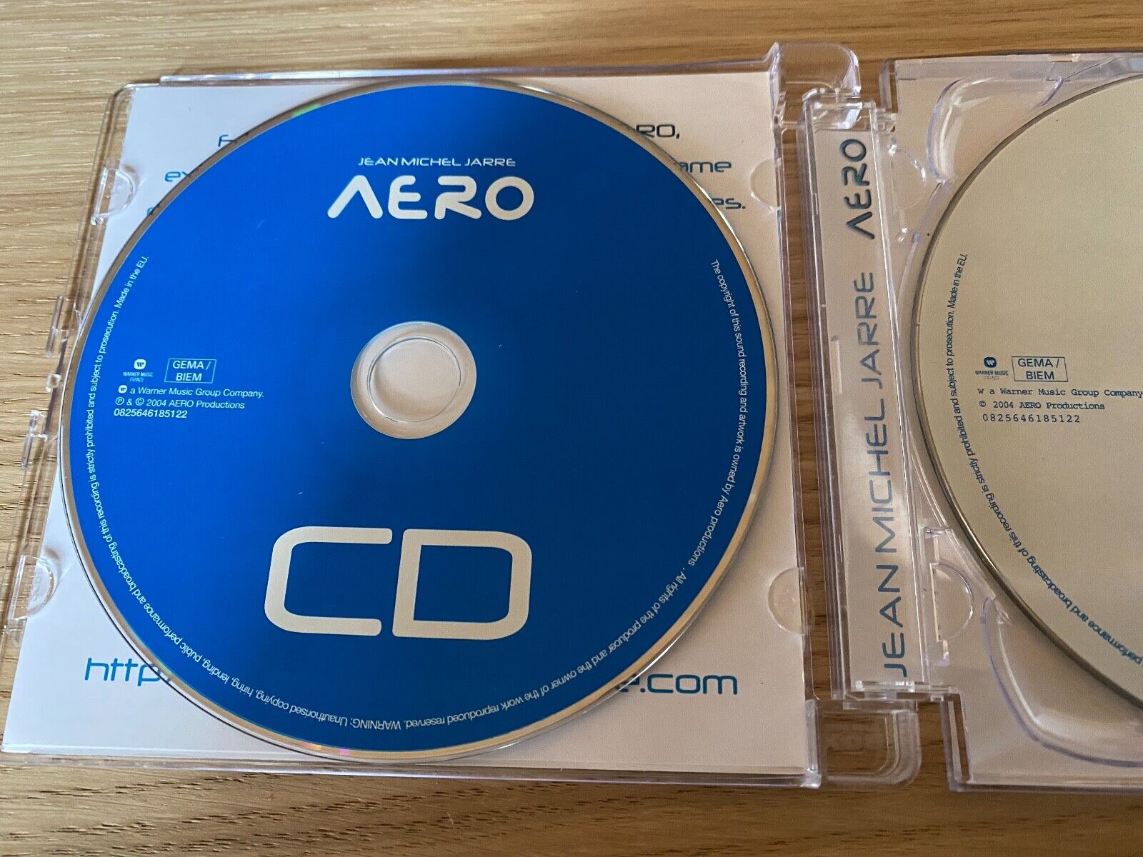 JEAN MICHEL JARRE "AERO"  2004 CD   DVD SET ALBUM EDITION WARNER MUSIC GROUP CO