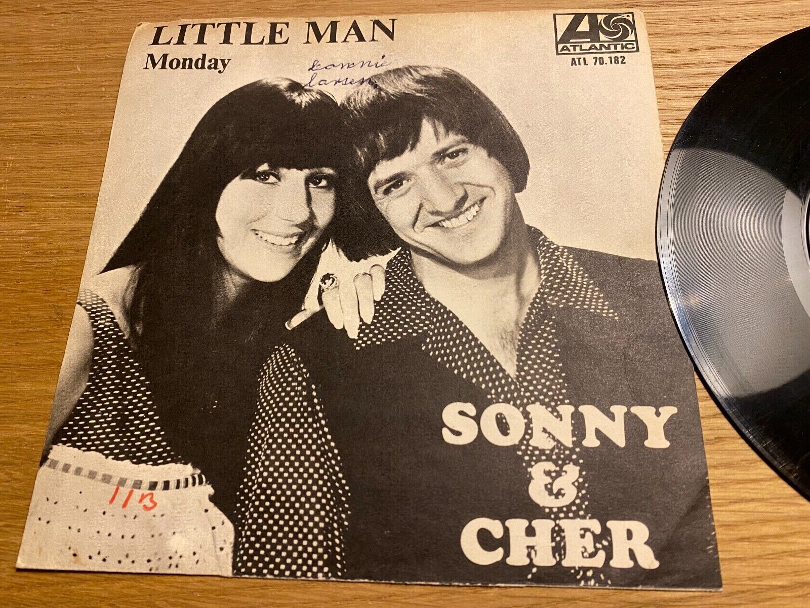 SONNY  CHER "LITTLE MAN /MONDAY" WEST GERMAN PRESS NCB 7" VINYL SINGLE ATLANTIC