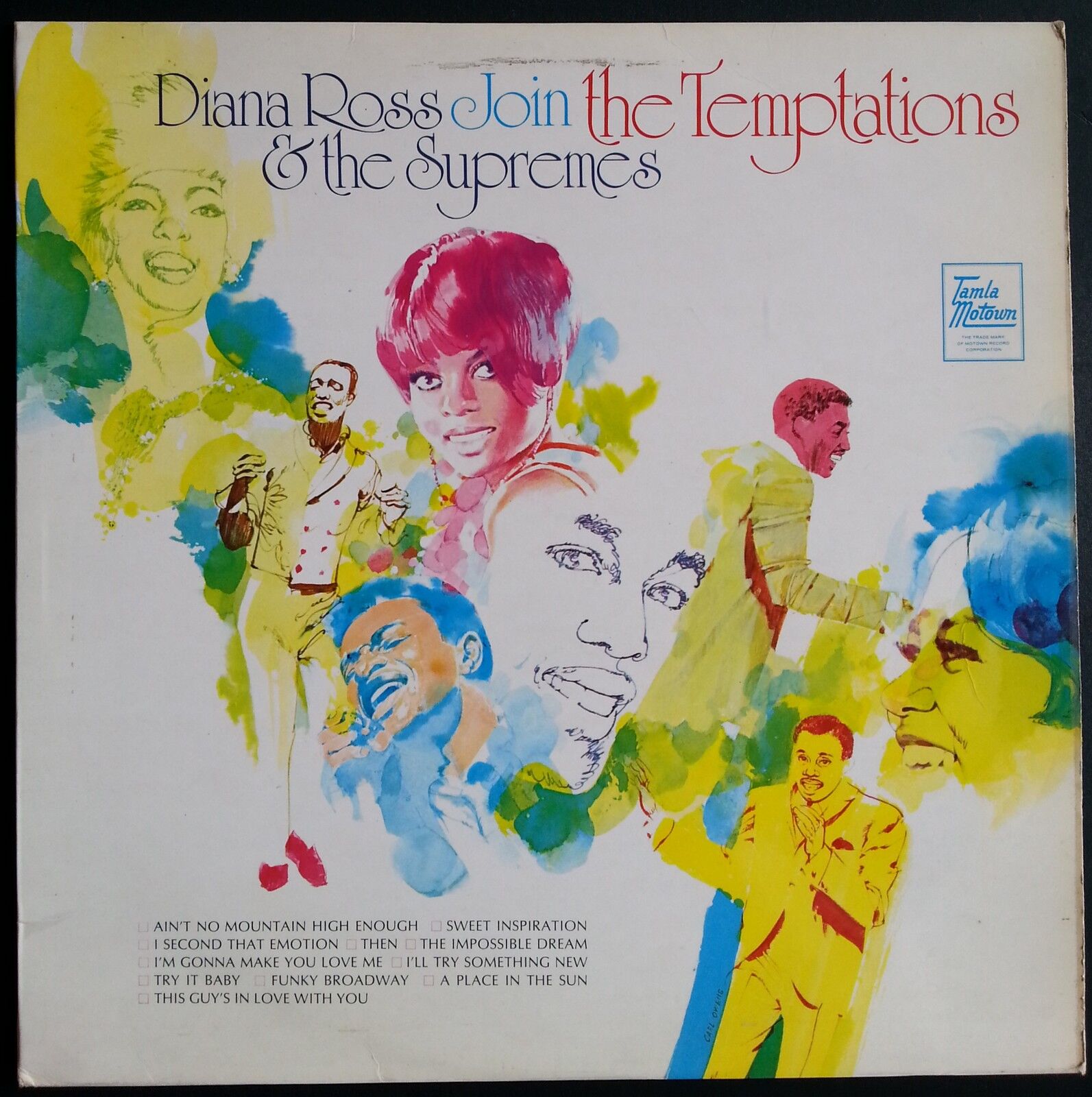 DIANA ROSS SUPREMES JOINS THE TEMPTATIONS DANISH LP 1968 TAMLA MOD NORTHERN SOUL