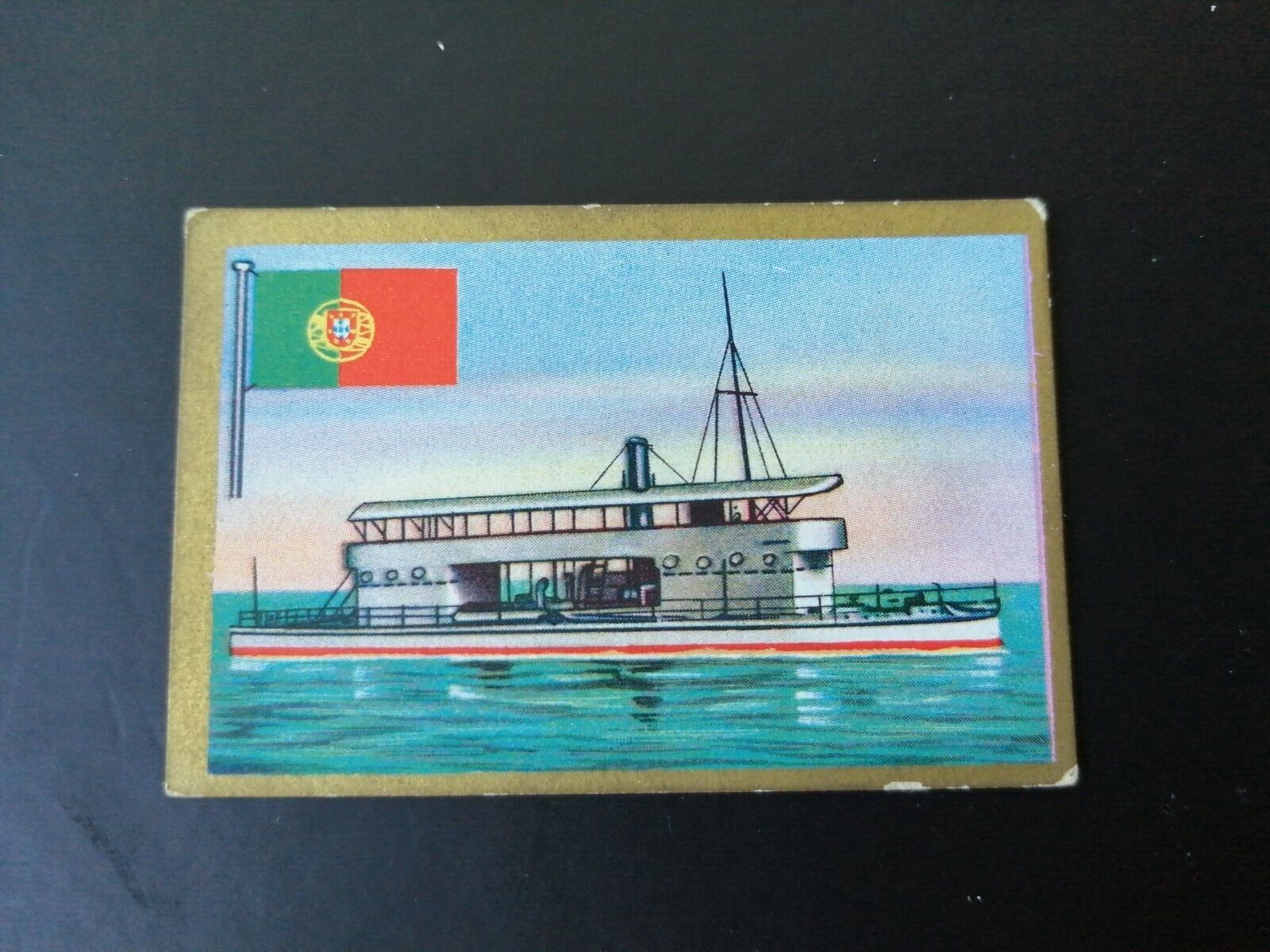 German SABA tobacco ship trading card 1931-33No 199"Macau" Portugal