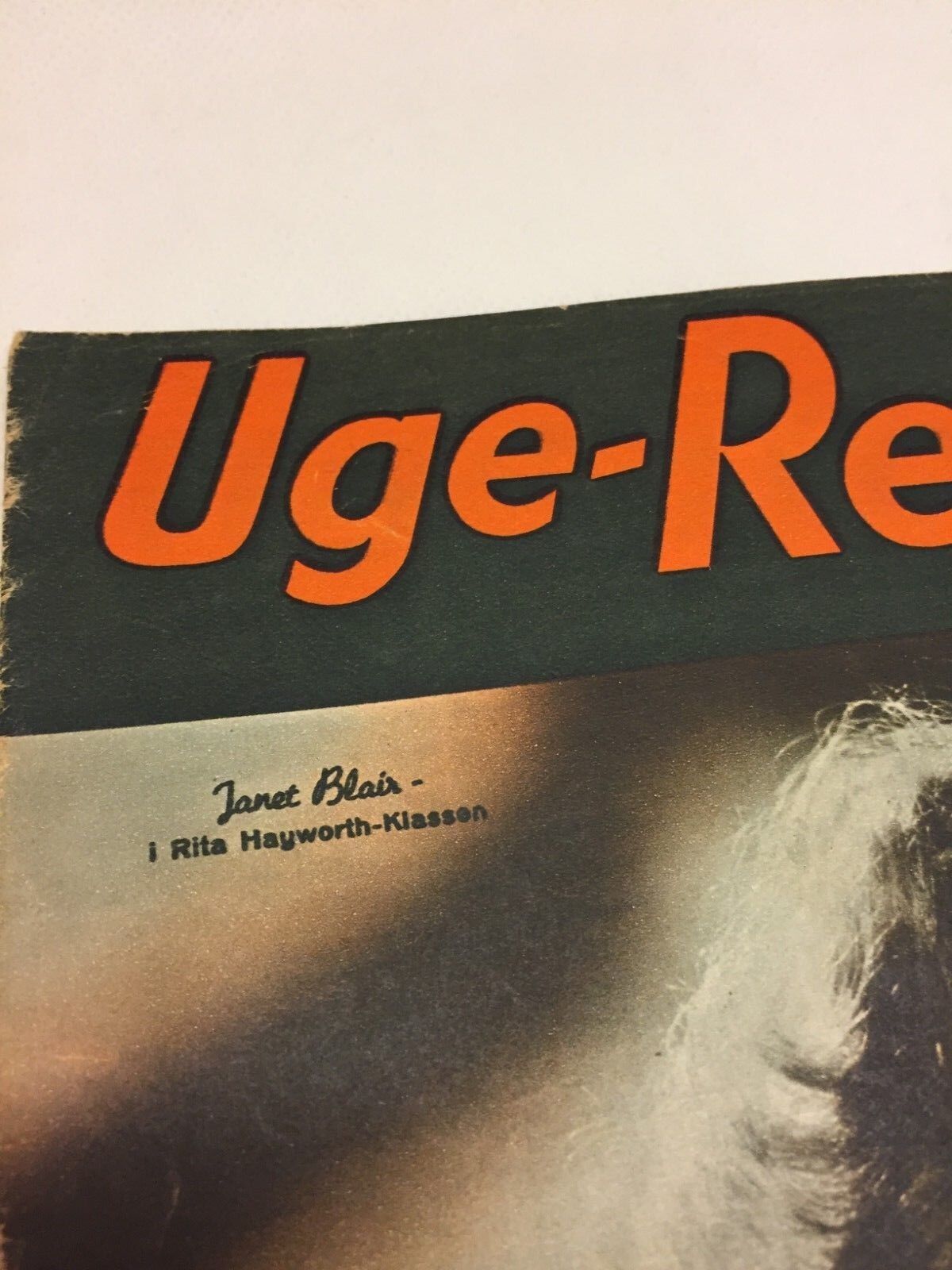 Janet Blair On The Front Cover Danish Weekly Vintage Magazine Uge-Revyen 1946