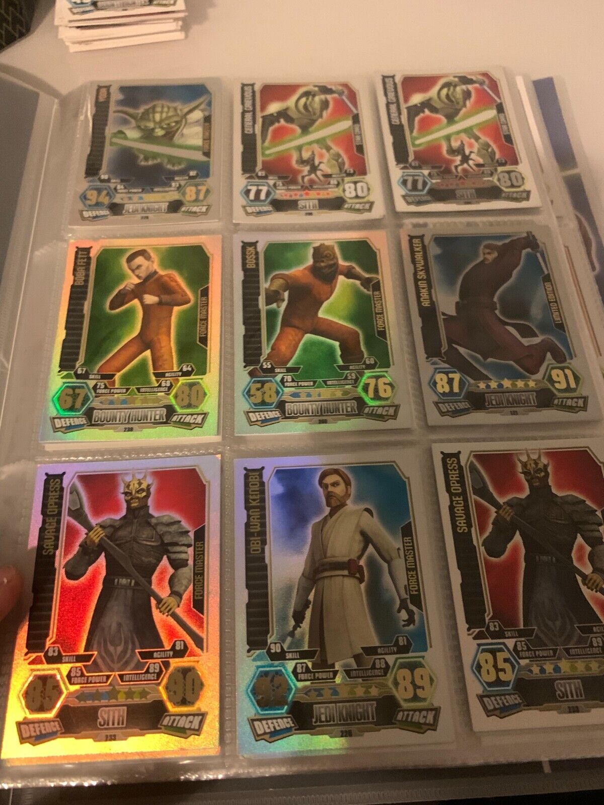 TOPPS STAR WARS FORCE ATTAX SERIES 3/4  buy all or offer for cards