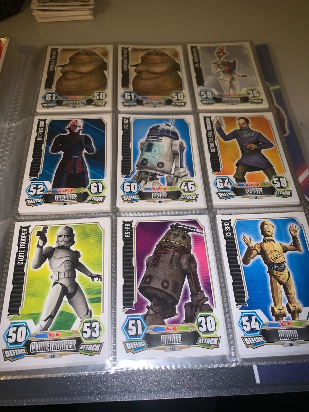 TOPPS STAR WARS FORCE ATTAX SERIES 3/4  buy all or offer for cards