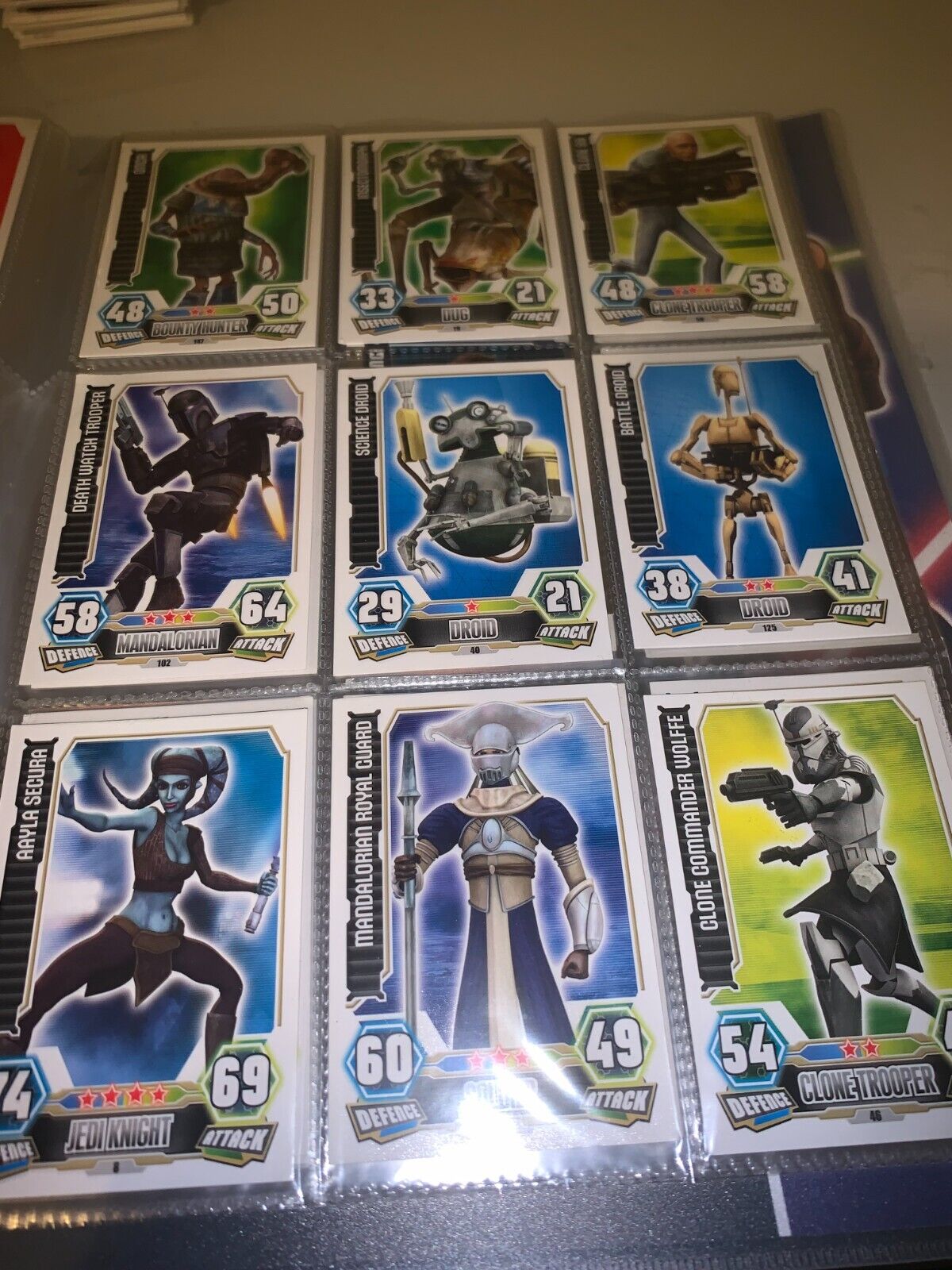 TOPPS STAR WARS FORCE ATTAX SERIES 3/4  buy all or offer for cards