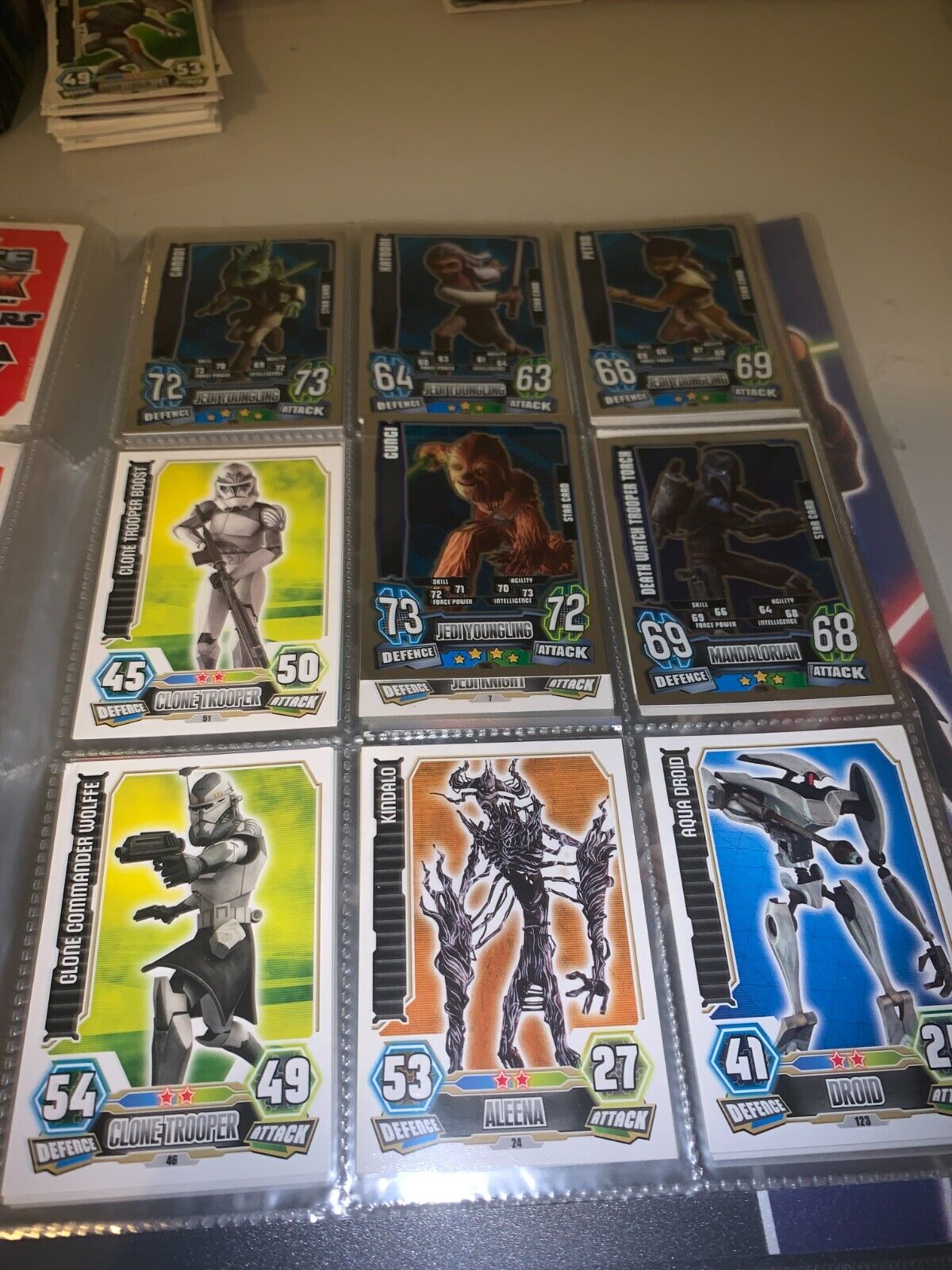 TOPPS STAR WARS FORCE ATTAX SERIES 3/4  buy all or offer for cards