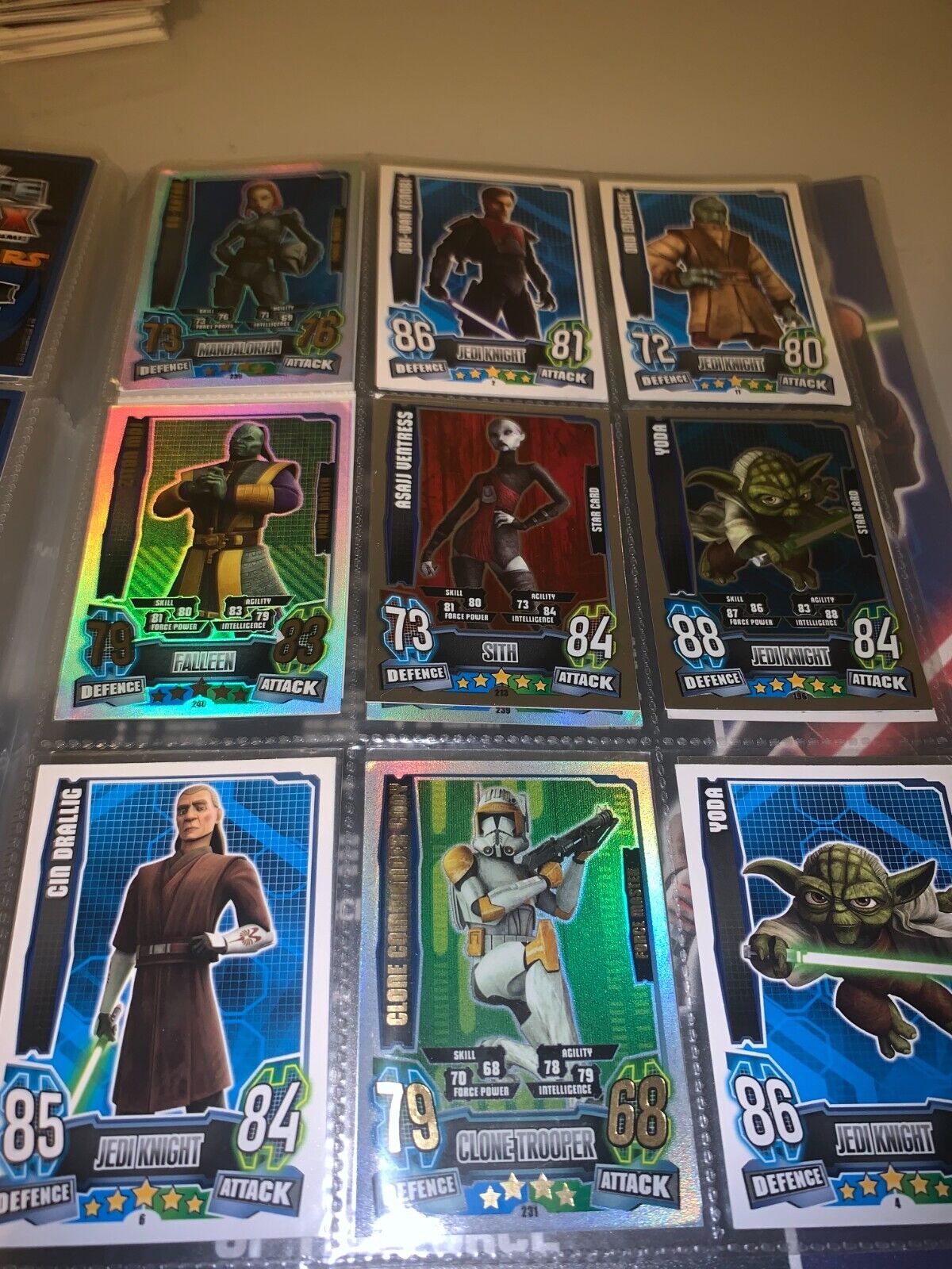 TOPPS STAR WARS FORCE ATTAX SERIES 3/4  buy all or offer for cards