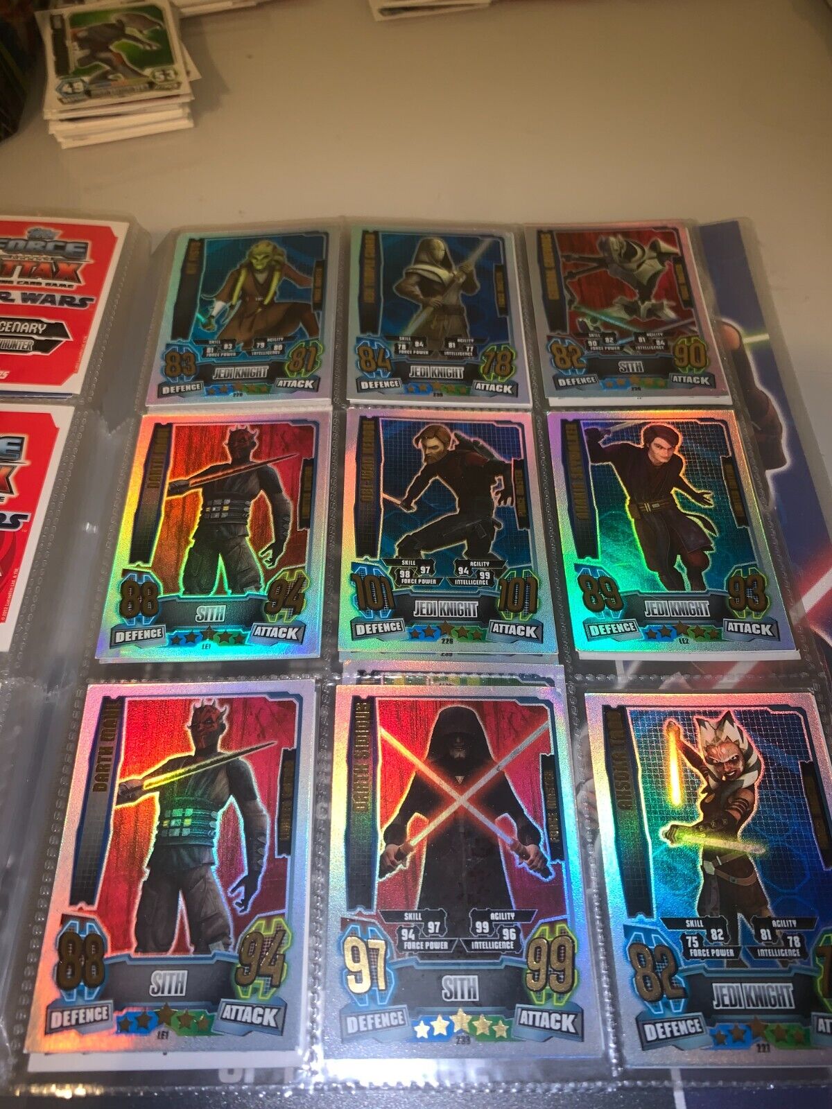 TOPPS STAR WARS FORCE ATTAX SERIES 3/4  buy all or offer for cards