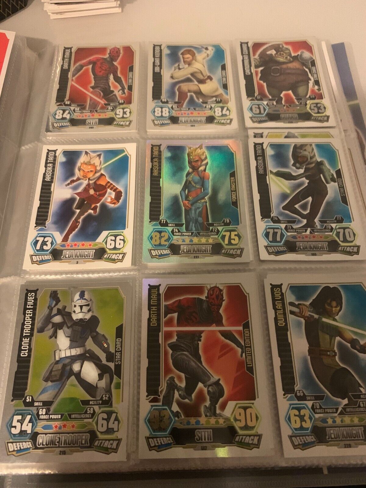 TOPPS STAR WARS FORCE ATTAX SERIES 3/4  buy all or offer for cards