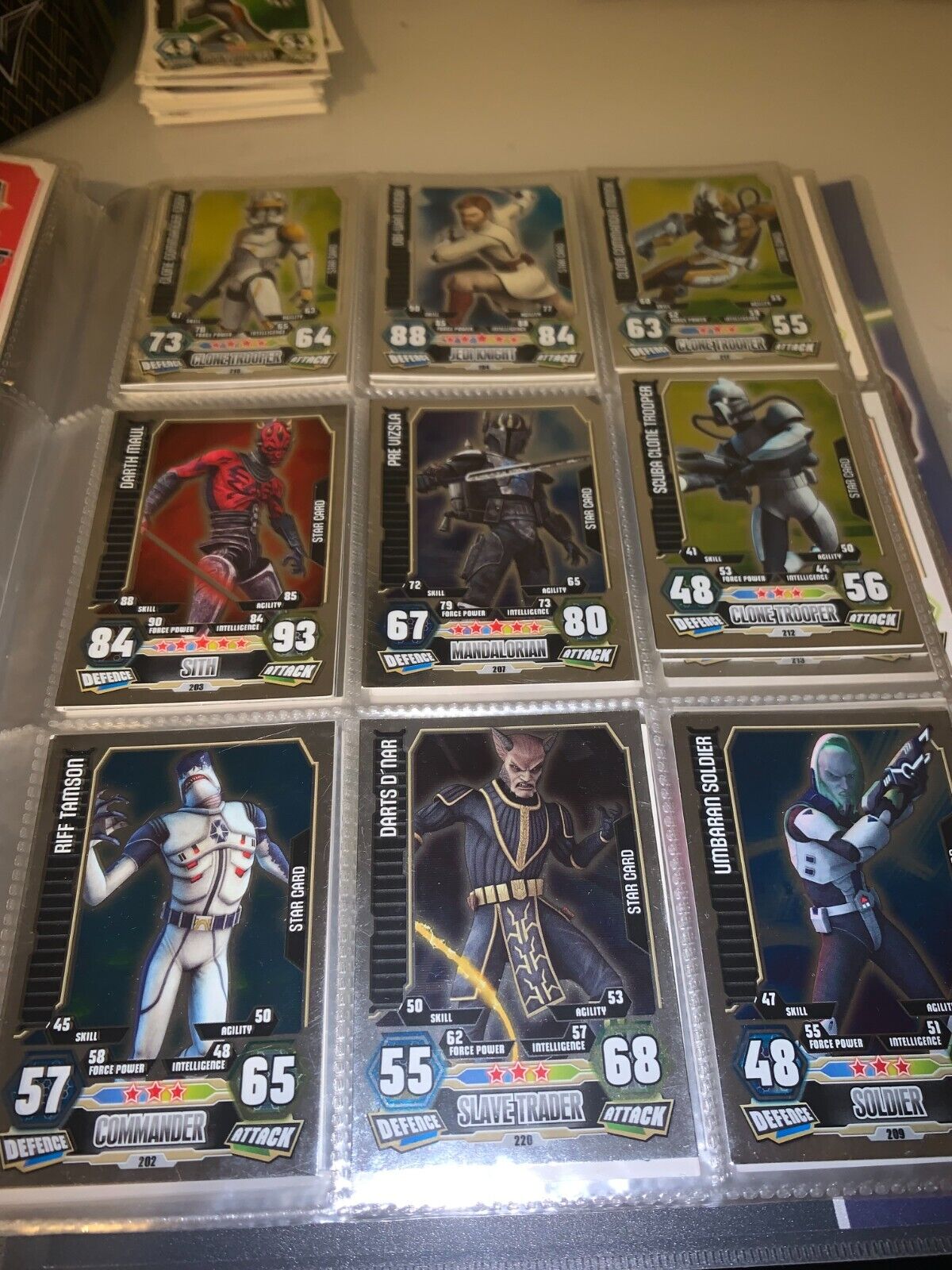 TOPPS STAR WARS FORCE ATTAX SERIES 3/4  buy all or offer for cards