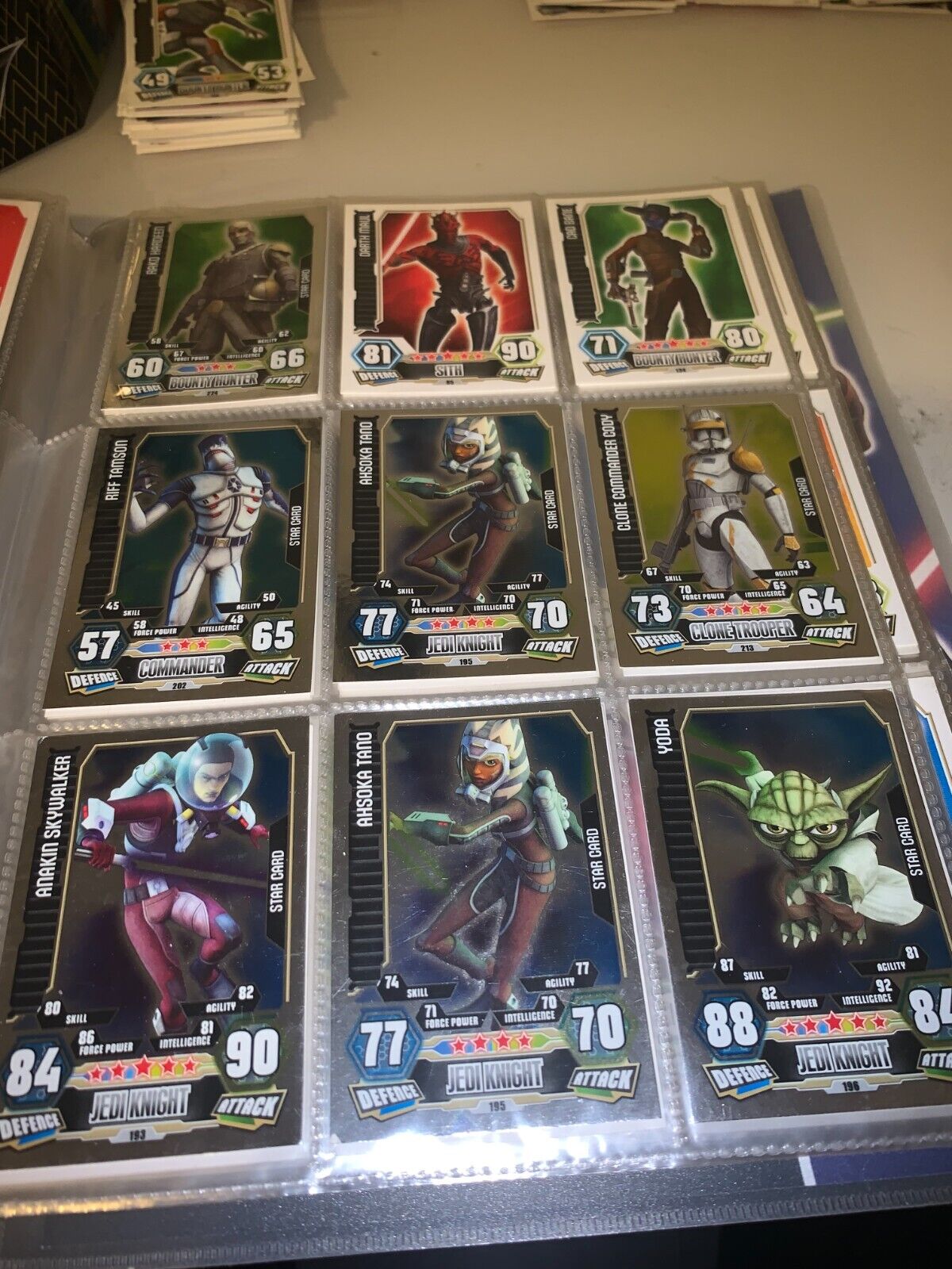 TOPPS STAR WARS FORCE ATTAX SERIES 3/4  buy all or offer for cards