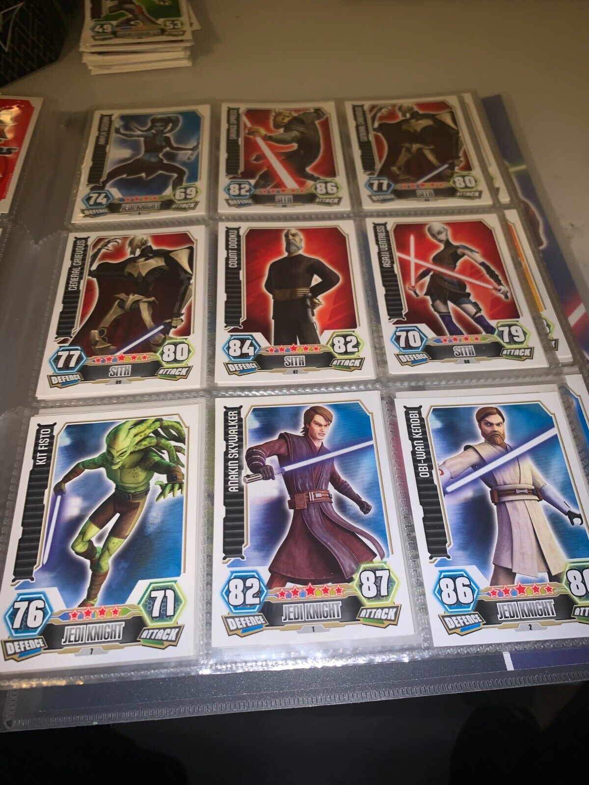 TOPPS STAR WARS FORCE ATTAX SERIES 3/4  buy all or offer for cards