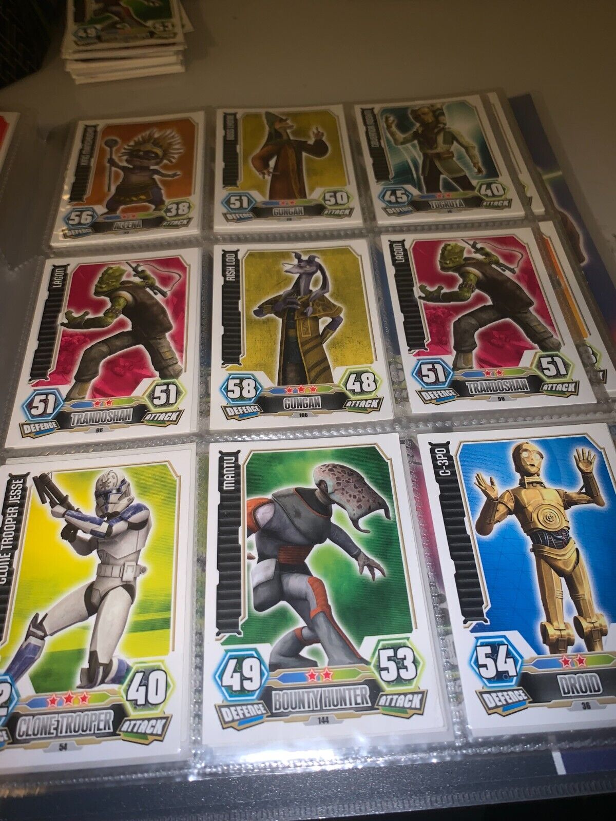 TOPPS STAR WARS FORCE ATTAX SERIES 3/4  buy all or offer for cards