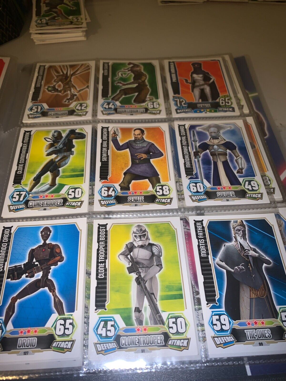 TOPPS STAR WARS FORCE ATTAX SERIES 3/4  buy all or offer for cards