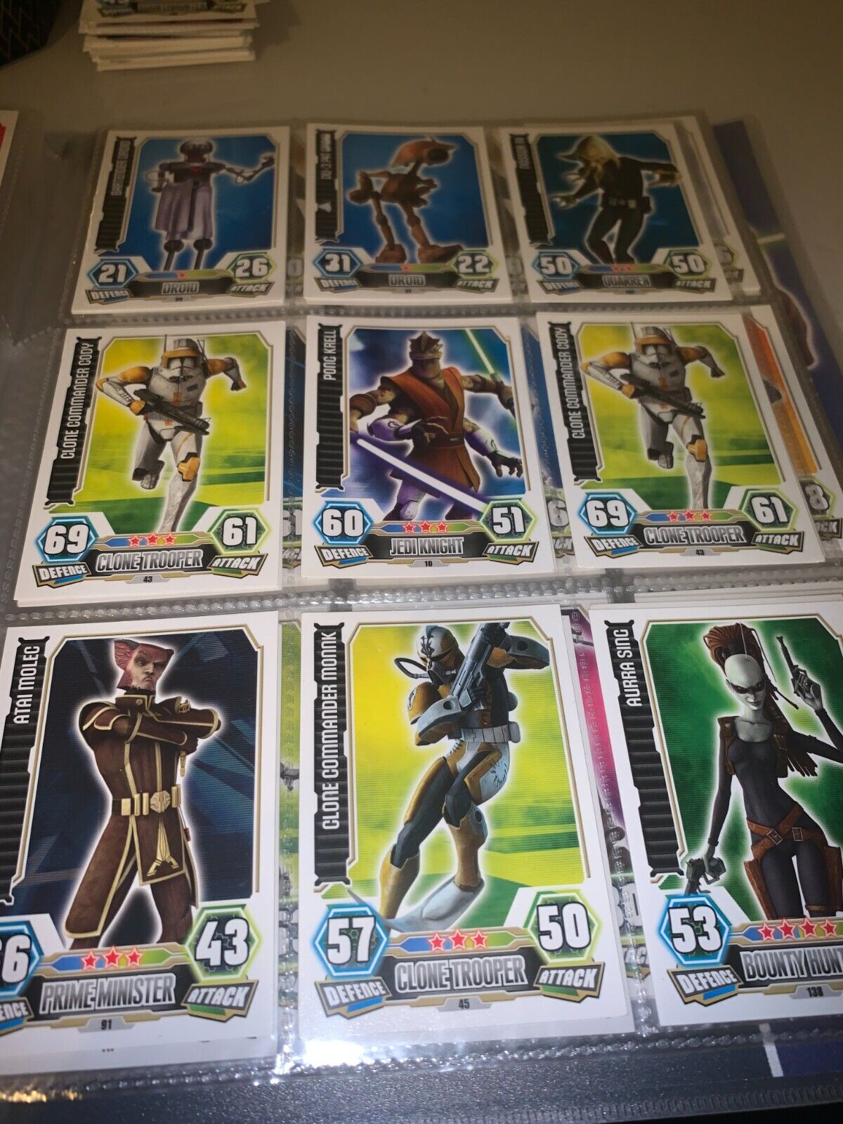 TOPPS STAR WARS FORCE ATTAX SERIES 3/4  buy all or offer for cards