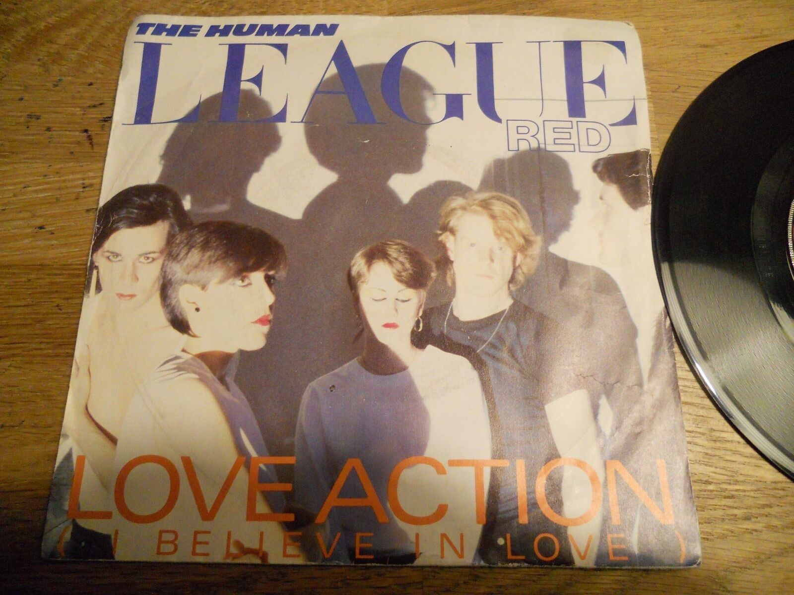 THE HUMAN LEAGUE "LOVE ACTION / HARD TIMES" VIRGIN RECORDS 1981 UK VINYL SINGLE