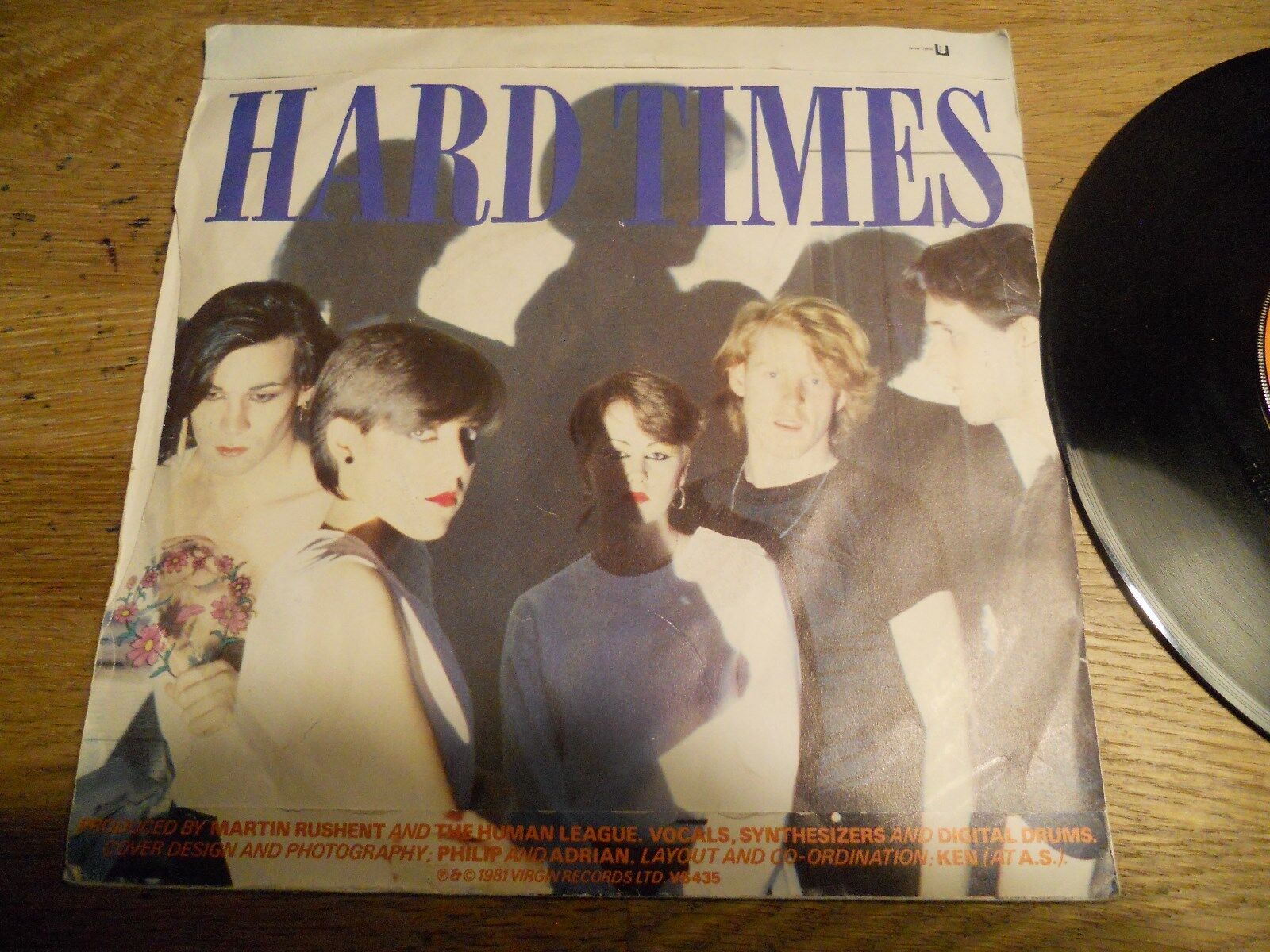 THE HUMAN LEAGUE "LOVE ACTION / HARD TIMES" VIRGIN RECORDS 1981 UK VINYL SINGLE