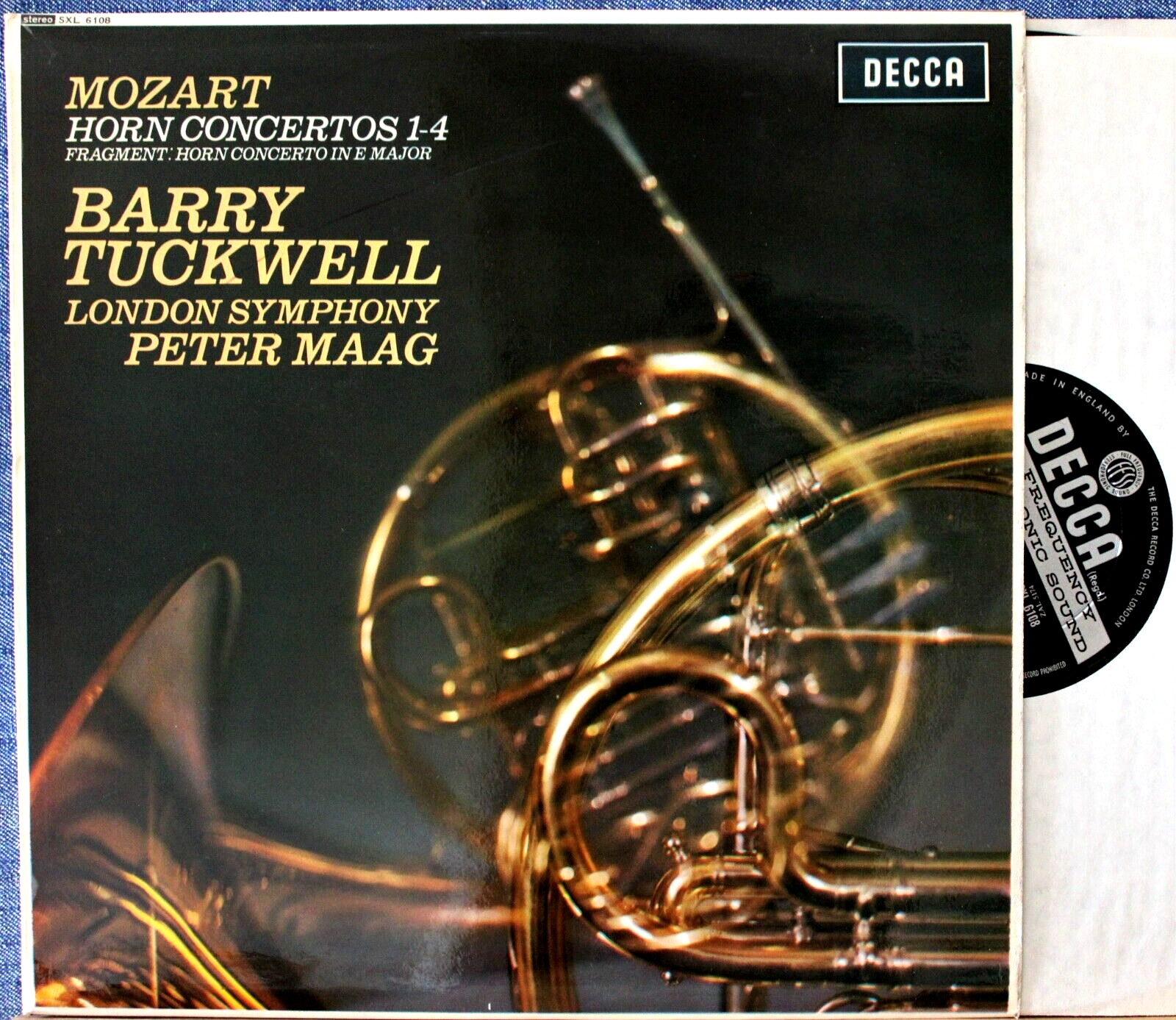 Tuckwell; Maag Mozart (Horn concertos) Decca SXL 6108 wb NM