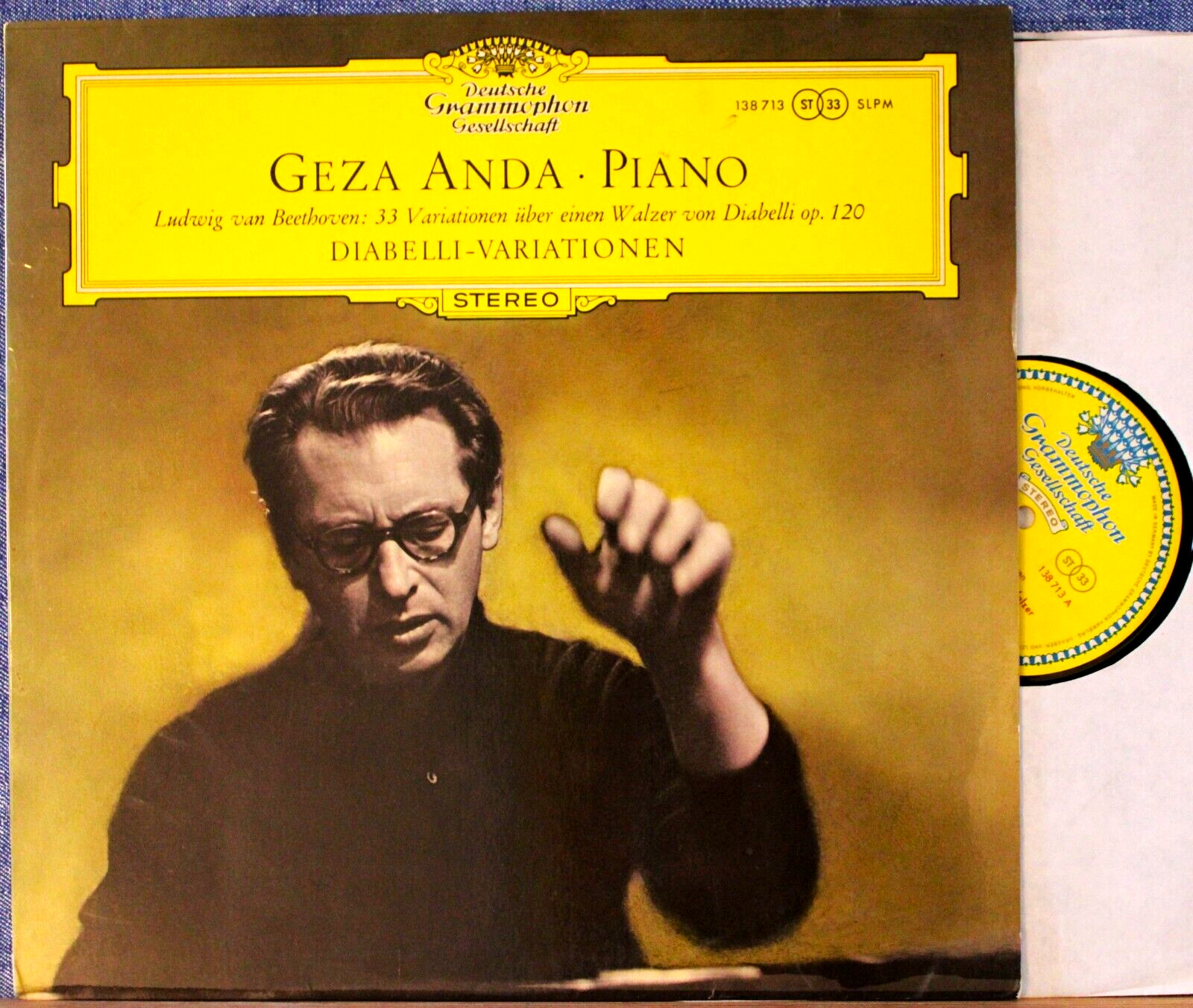 Anda Beethoven (Diabelli variations) DGG 138 713 SLPM tulip NM