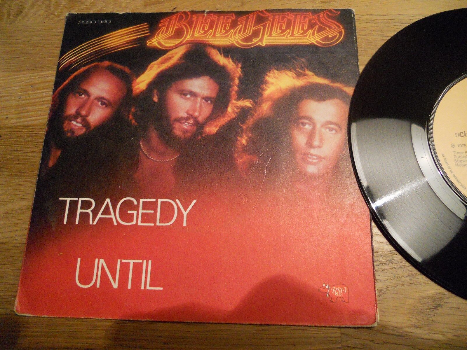 THE BEE GEES TRAGEDY / UNTIL RSO RECORDS 1979 LIMITED NORDIC EDITION NCB SCARCE*