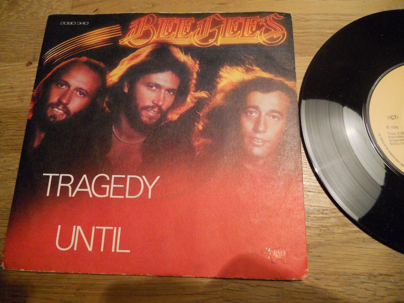 THE BEE GEES TRAGEDY / UNTIL RSO RECORDS 1979 LIMITED NORDIC EDITION NCB SCARCE*