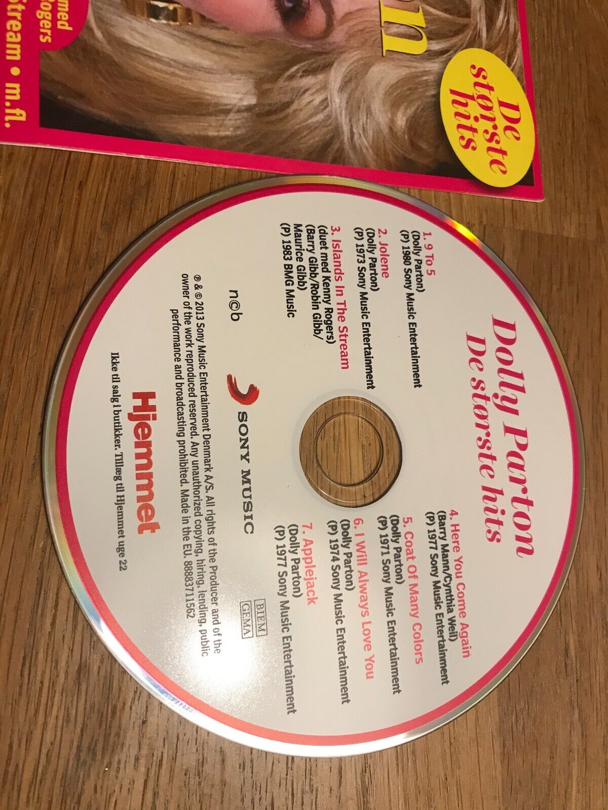 DOLLY PARTON "DE STÖRSTE HITS" PROMOTIONAL CD MINT NCB DENMARK MINT CARD SLEEVE*