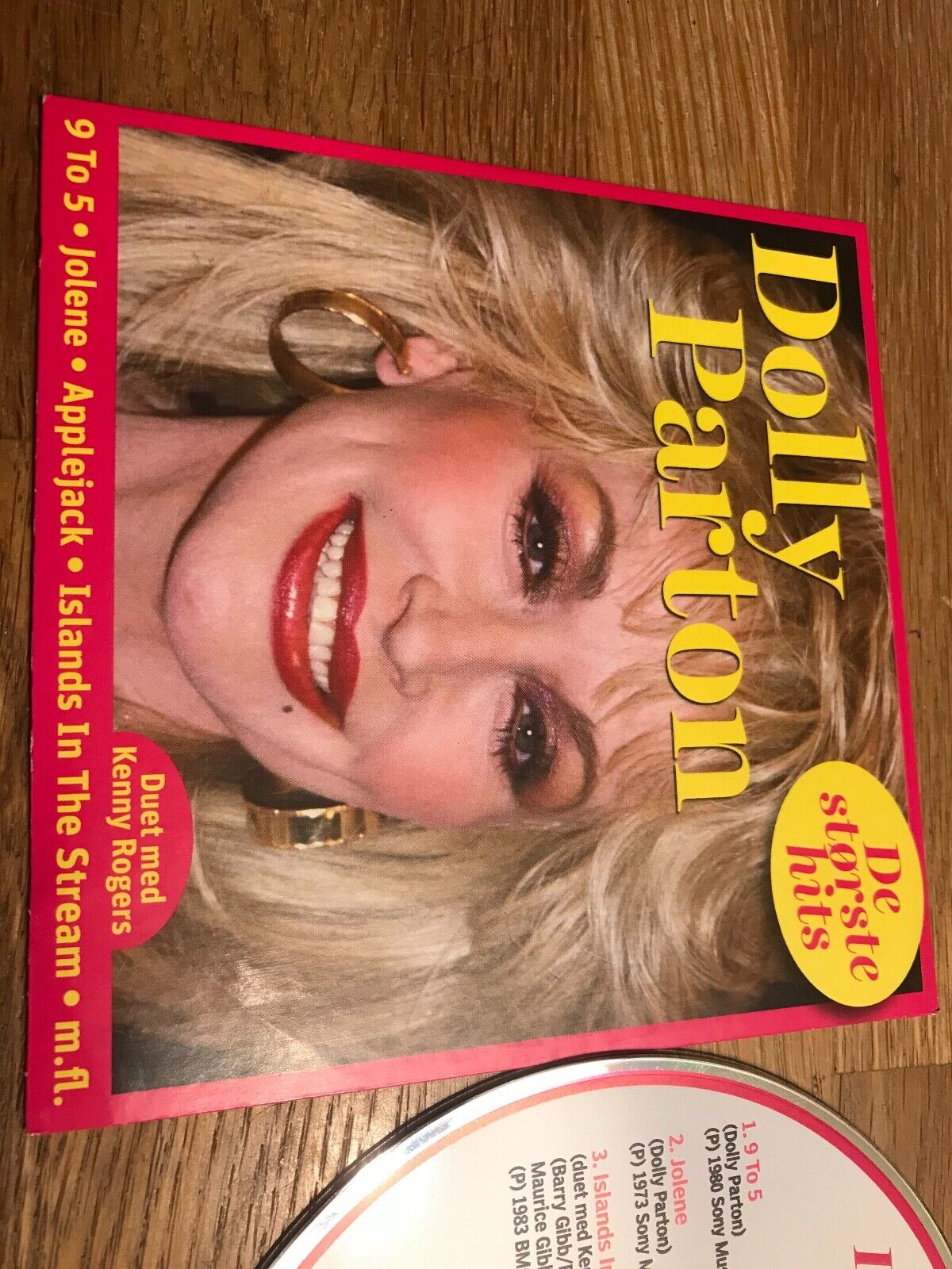 DOLLY PARTON "DE STÖRSTE HITS" PROMOTIONAL CD MINT NCB DENMARK MINT CARD SLEEVE*