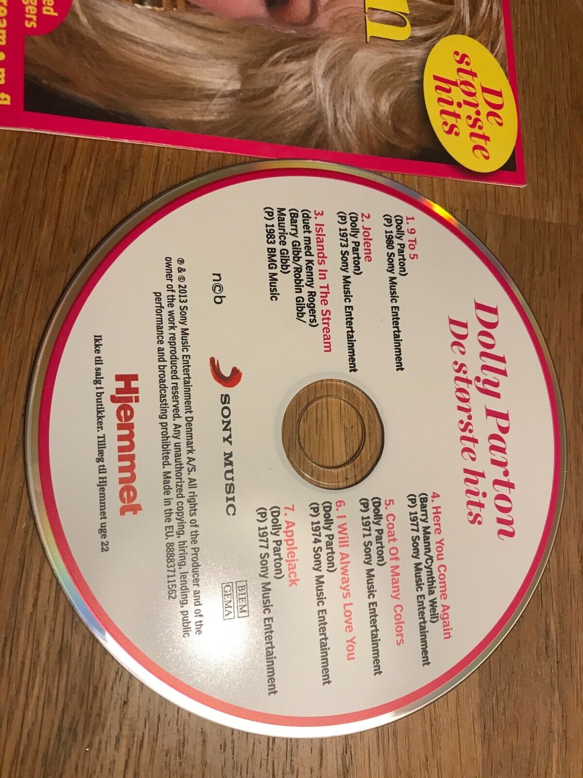 DOLLY PARTON "DE STÖRSTE HITS" PROMOTIONAL CD MINT NCB DENMARK MINT CARD SLEEVE*