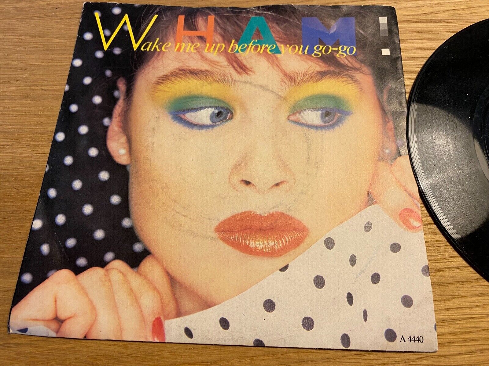 WHAM!/GEORGE MICHAEL "WAKE ME UP BEFORE YOU GO-GO" 1984 EPIC RECORDS 7" VINYL UK