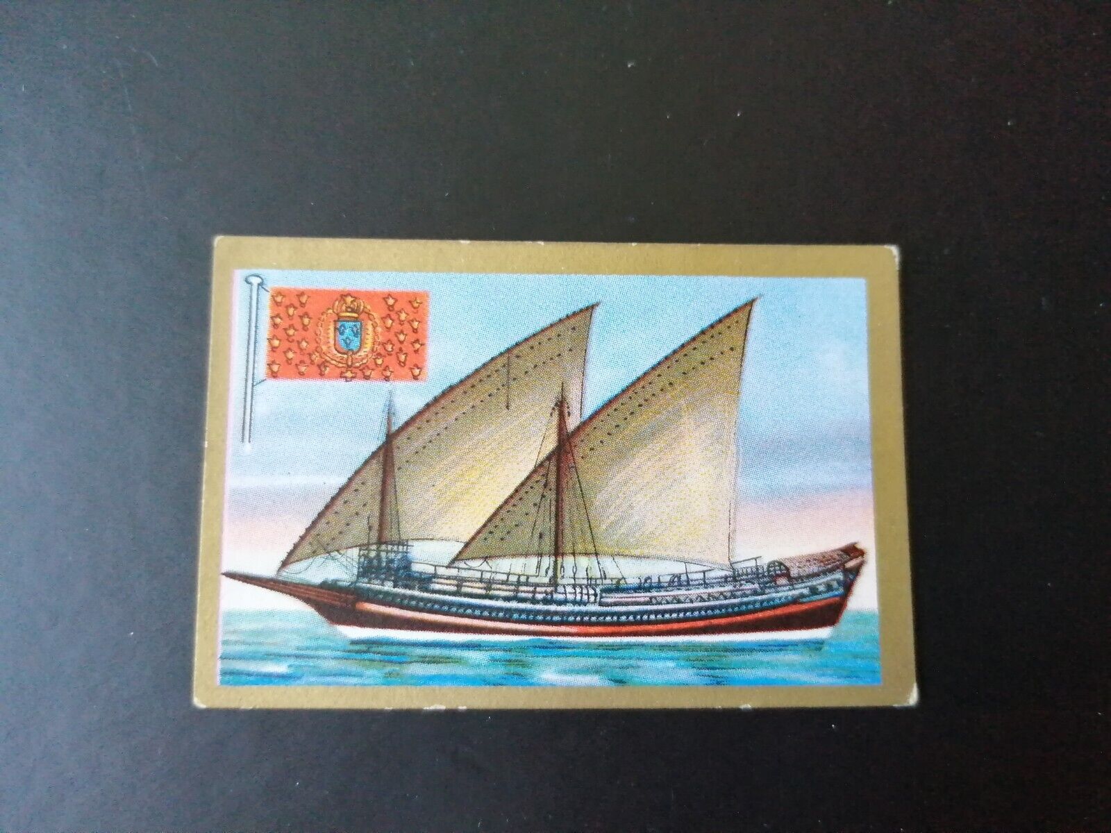 German SABA tobacco ship trading card 1931-33No 11"La Dauphine" France