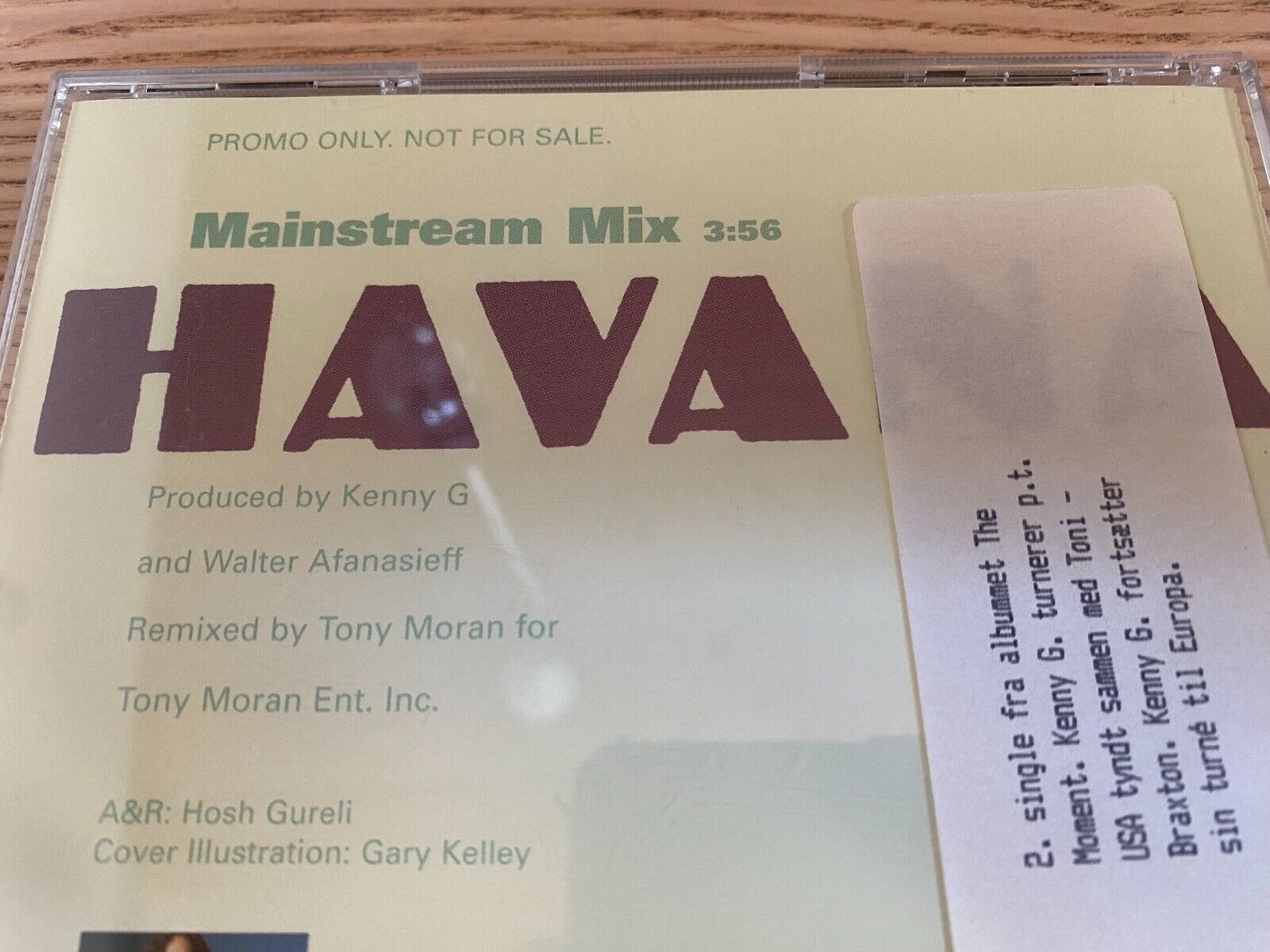 KENNY G "HAVANA" 1997 USA PROMOTIONAL CD SINGLE 1 TRACK ARISTA RECORDS PROMOTION