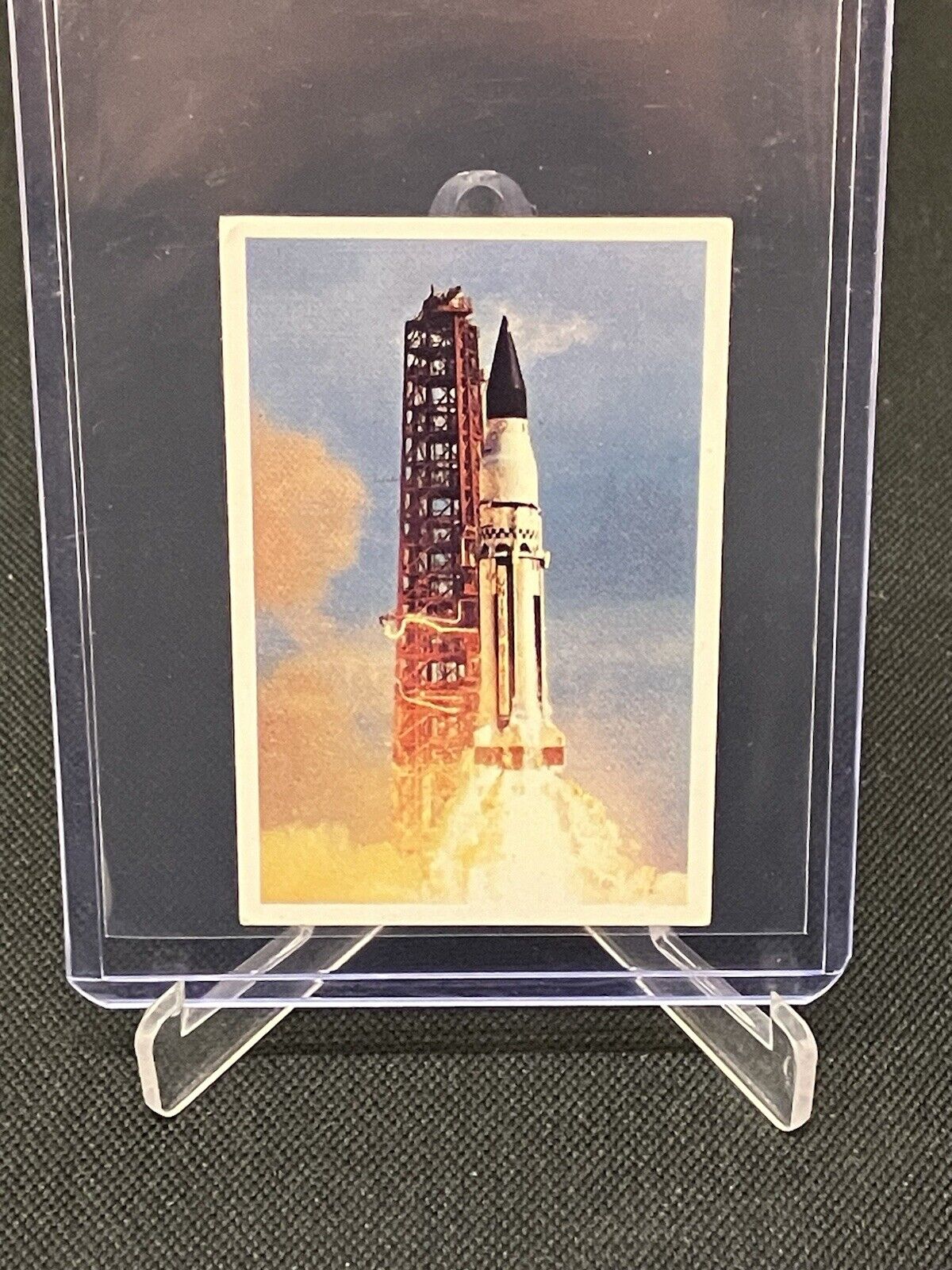 1969 Danish Dandy Gum Space Card Rocket Saturn I #A29 EX-NM 🚀